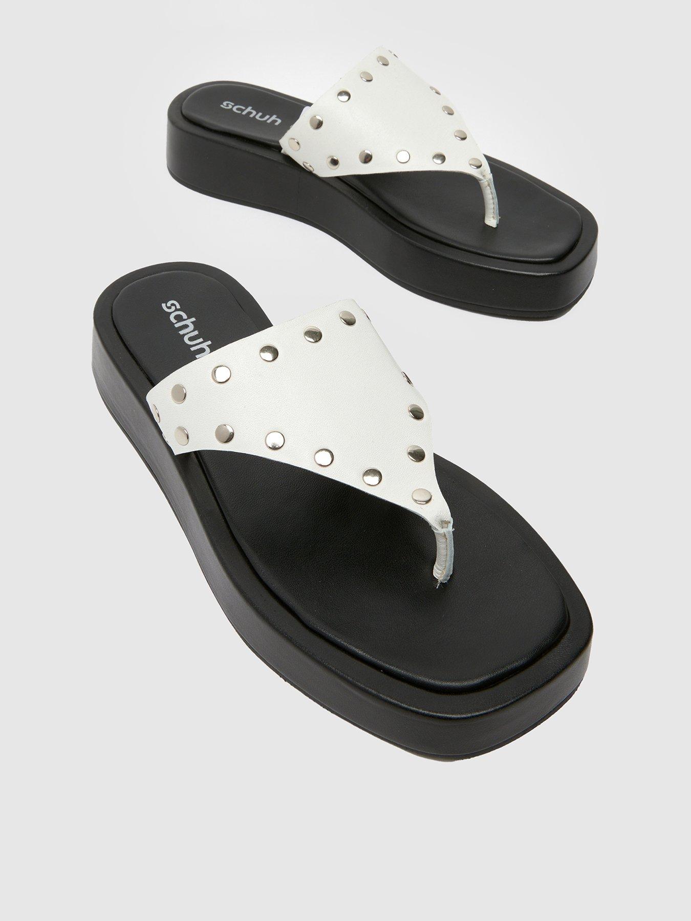 undefined Toryn Stud Toe Post Sandal - White