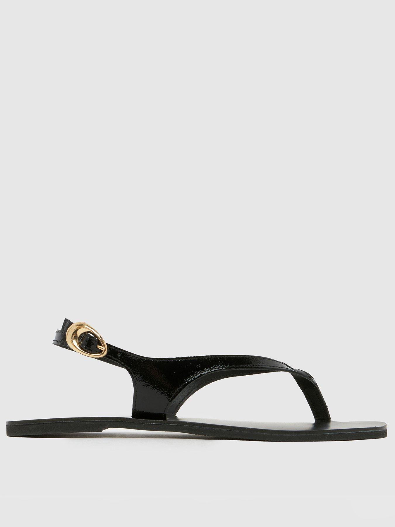 undefined Townsend Toe Post Sling Back Sandals - Black