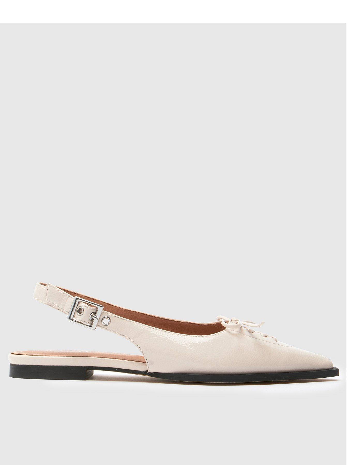 undefined Lorie Point Hardware Flat Shoe - Natural