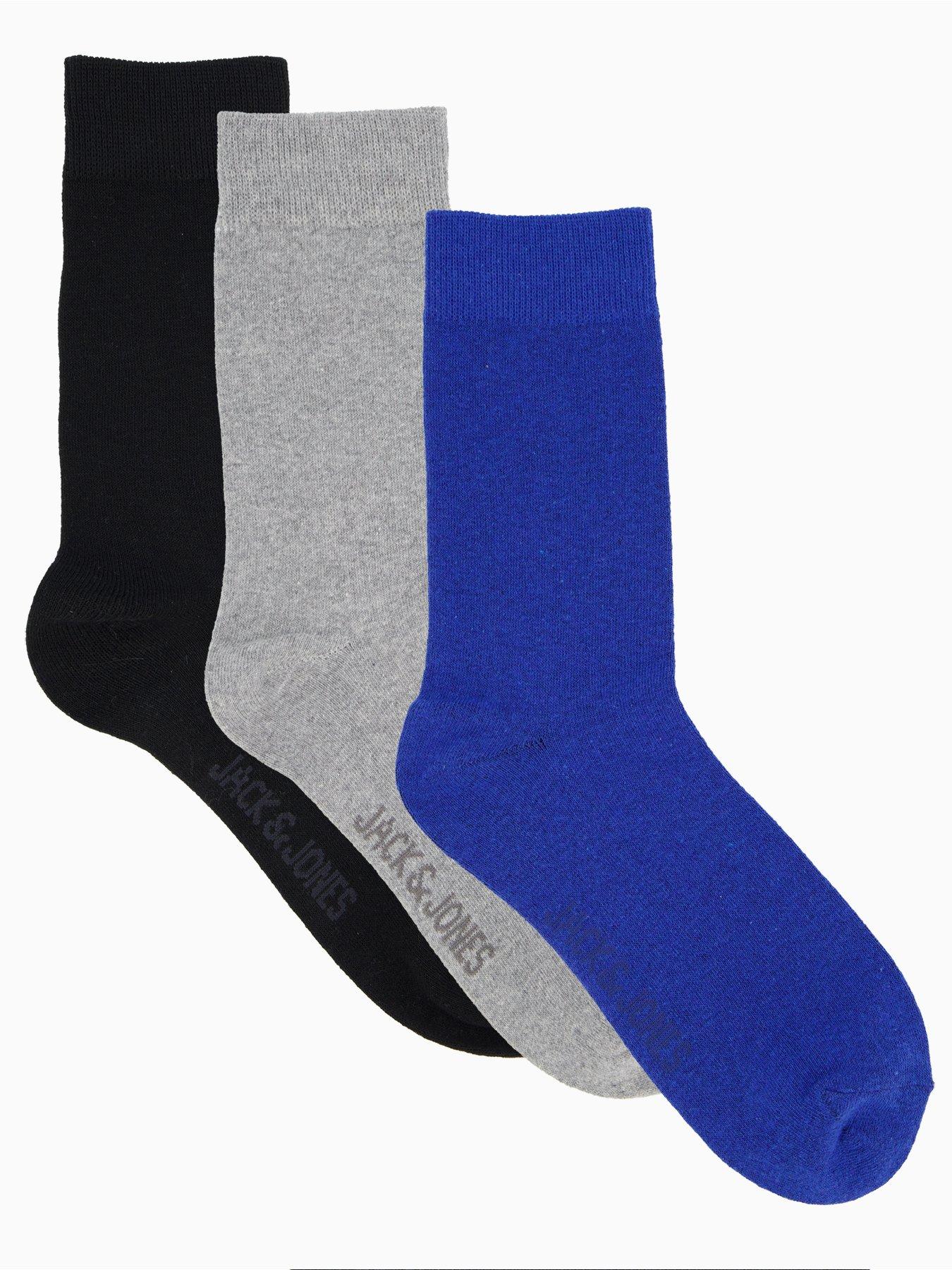 undefined Ordinary 3 Pack Ankle Socks - Black/Multi