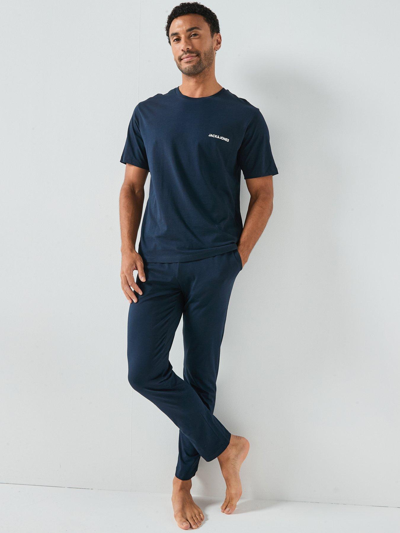 Jack & Jones Everest Short Sleeve T-Shirt And Bottom Loungewear Set - Navy