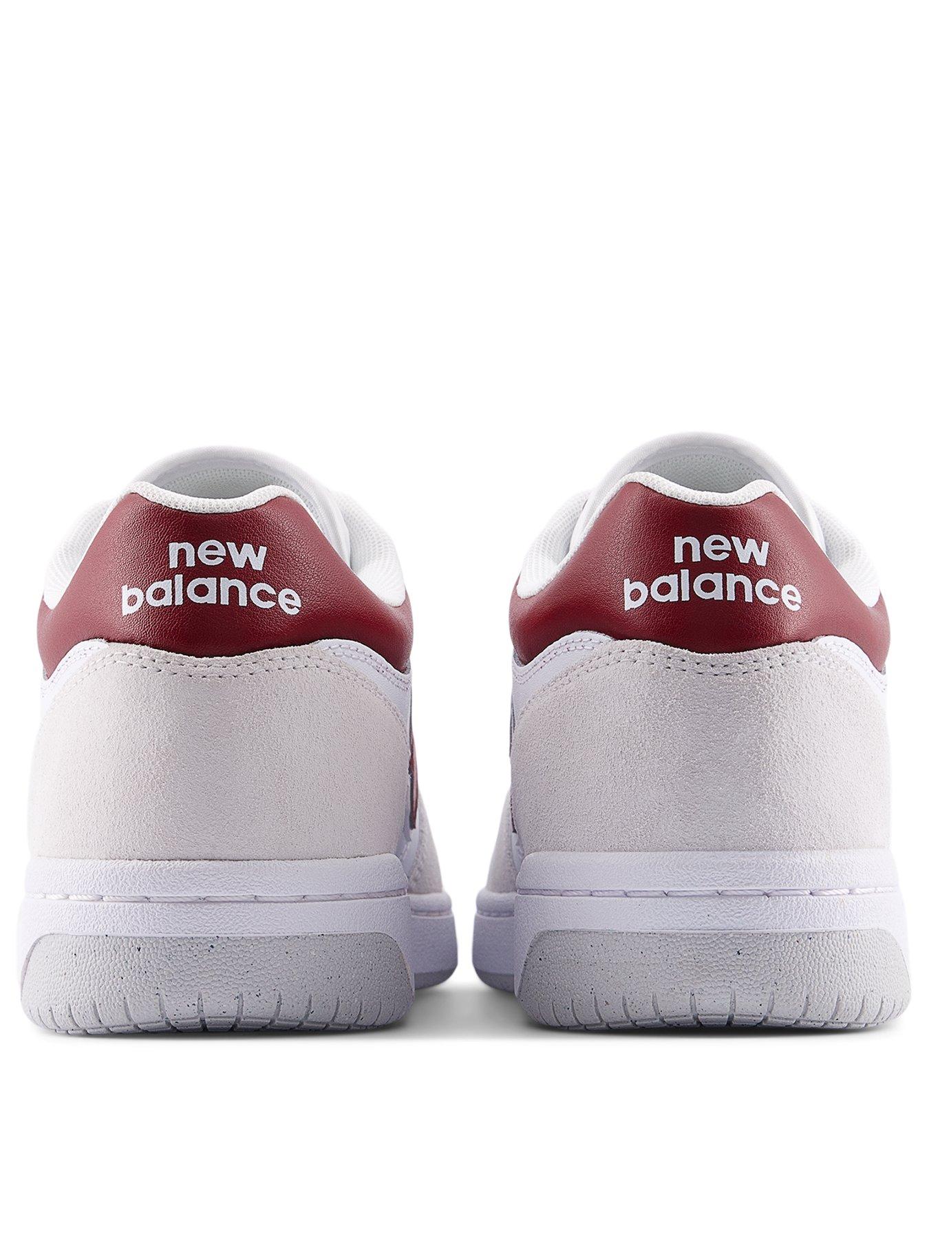 Image 3 of 7 of New Balance Unisex 480 Trainers - White/burgundy