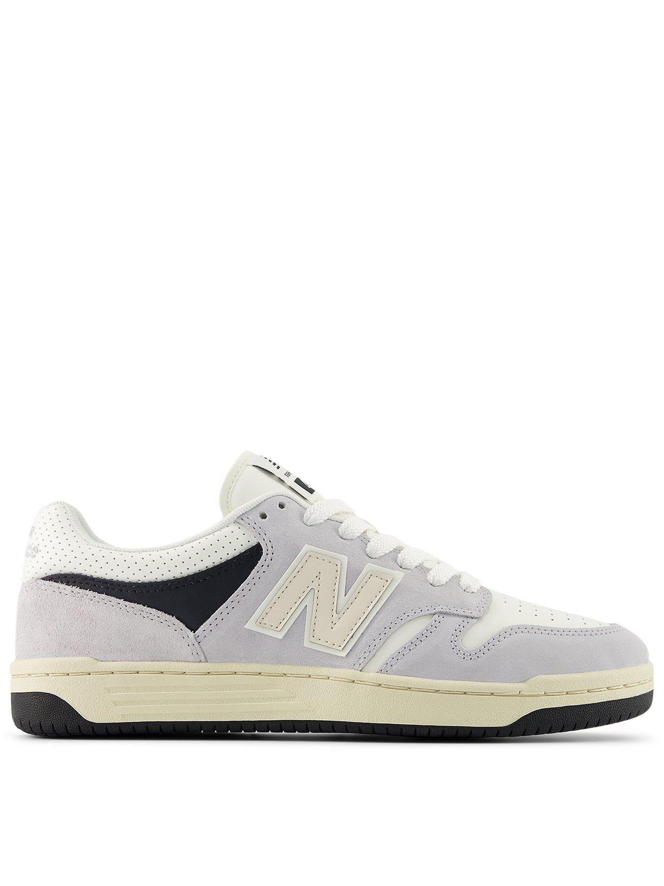 New Balance Unisex 480 Trainers, Grey, Size 3.5, Women