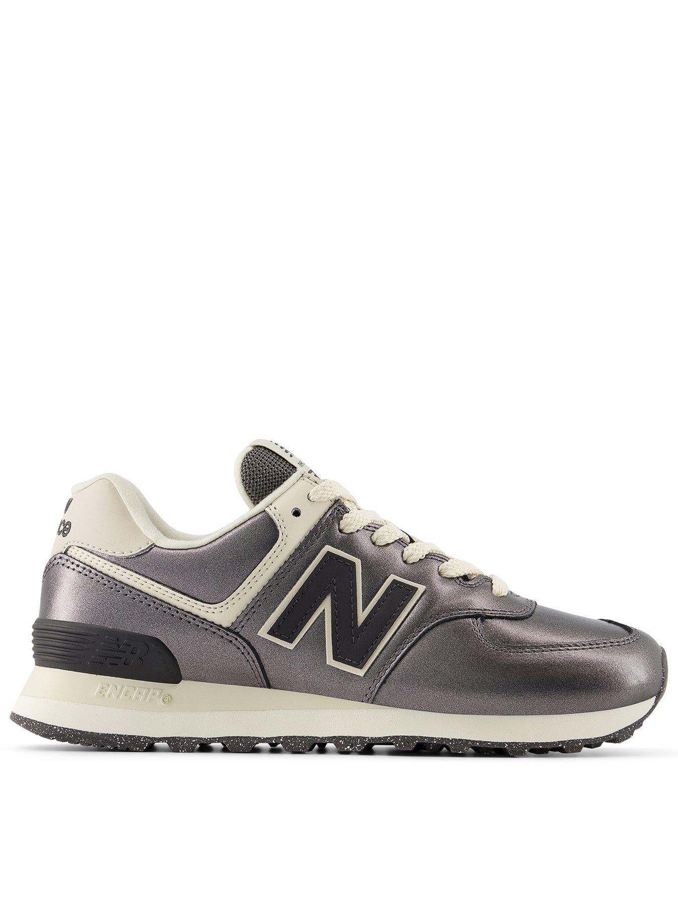 New Balance Women's 574 Trainers - Dark Silver