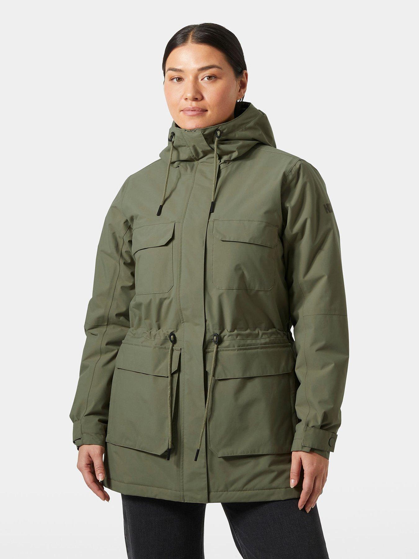 Helly Hansen Womens Escape Insulated Parka, Green, Size M, Women