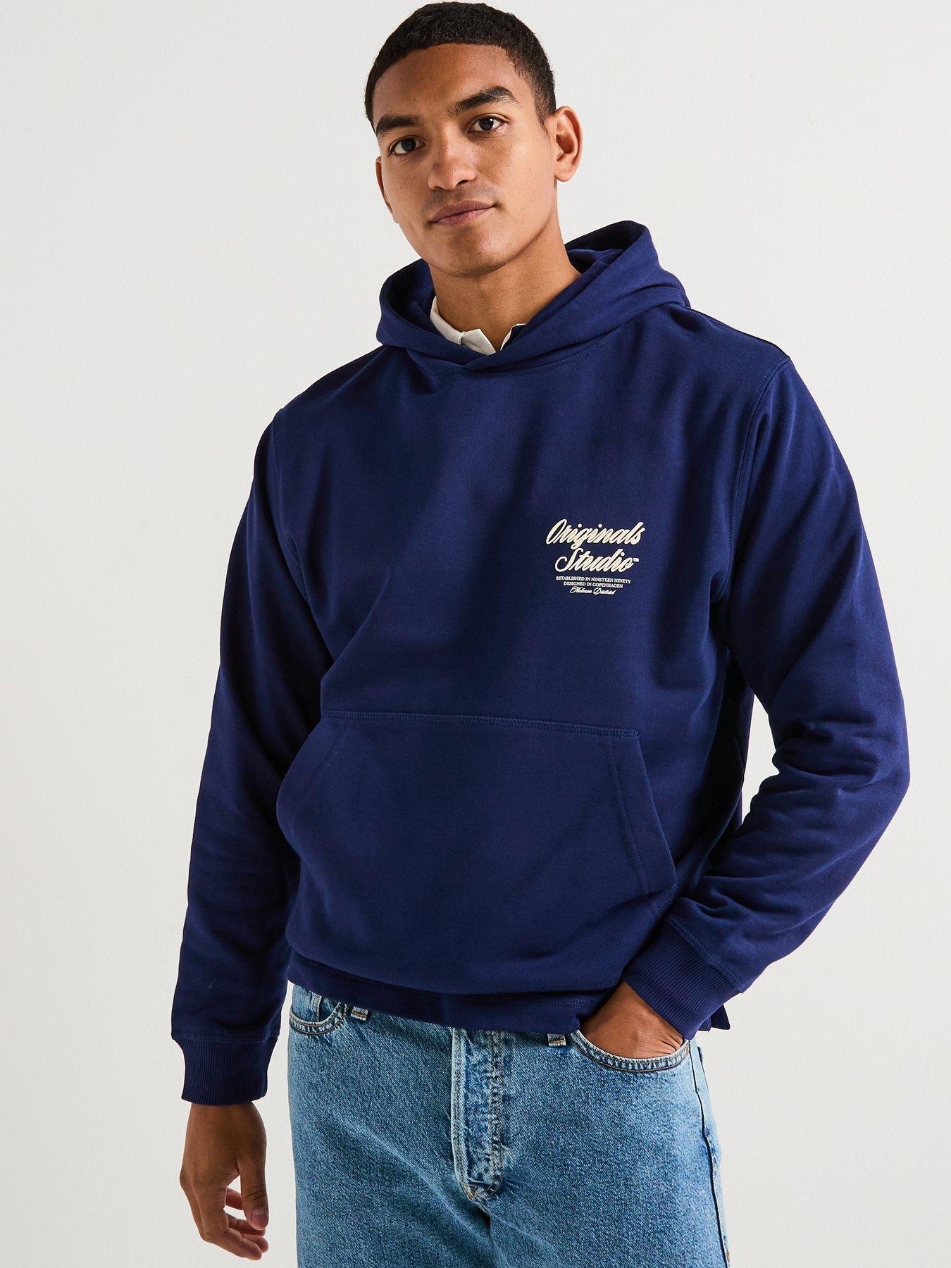 Jack & Jones Norrebro Back Print Hoodie - Navy