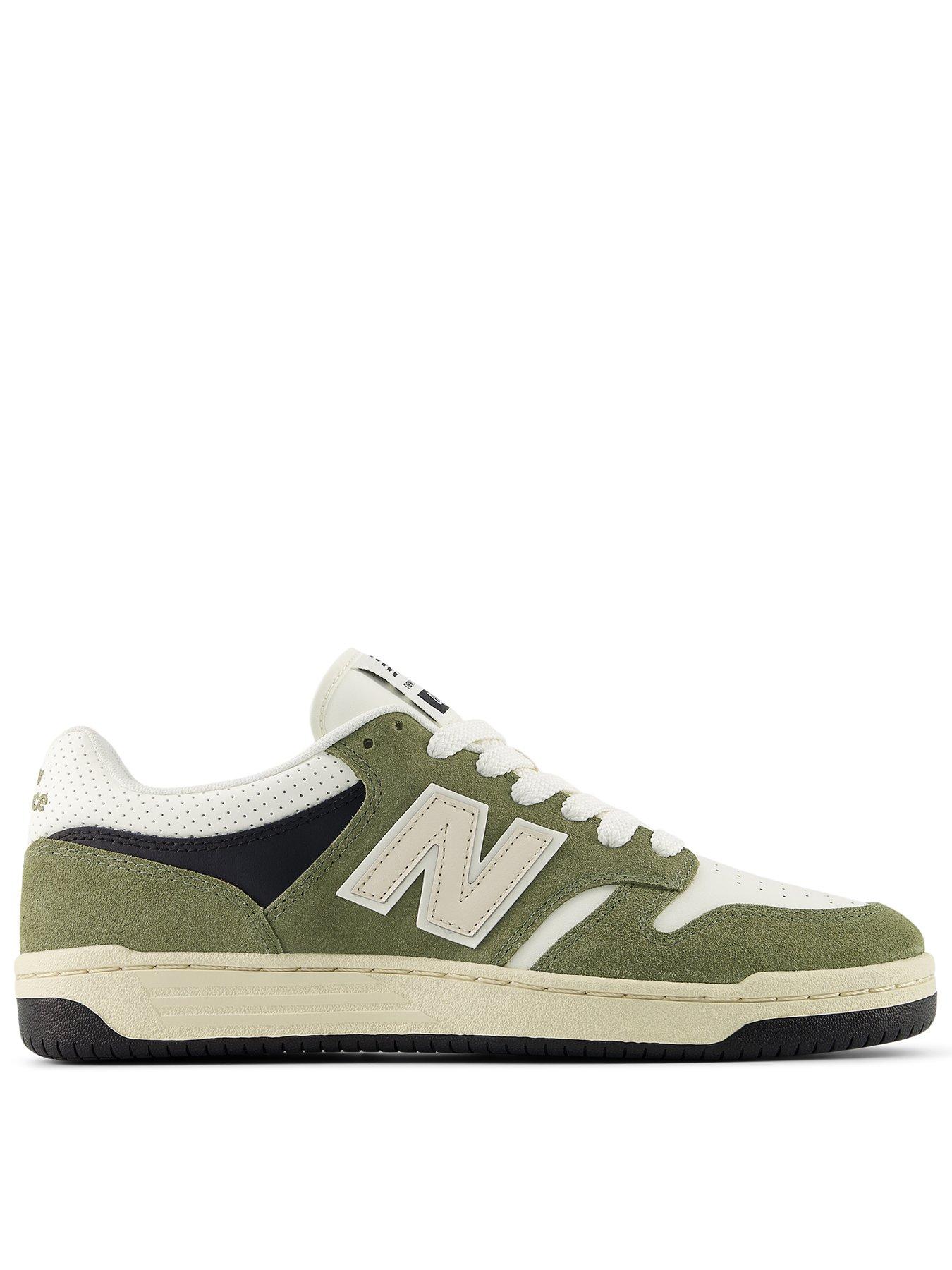 New Balance Men's 480 Trainers - Khaki, Green, Size 6, Men
