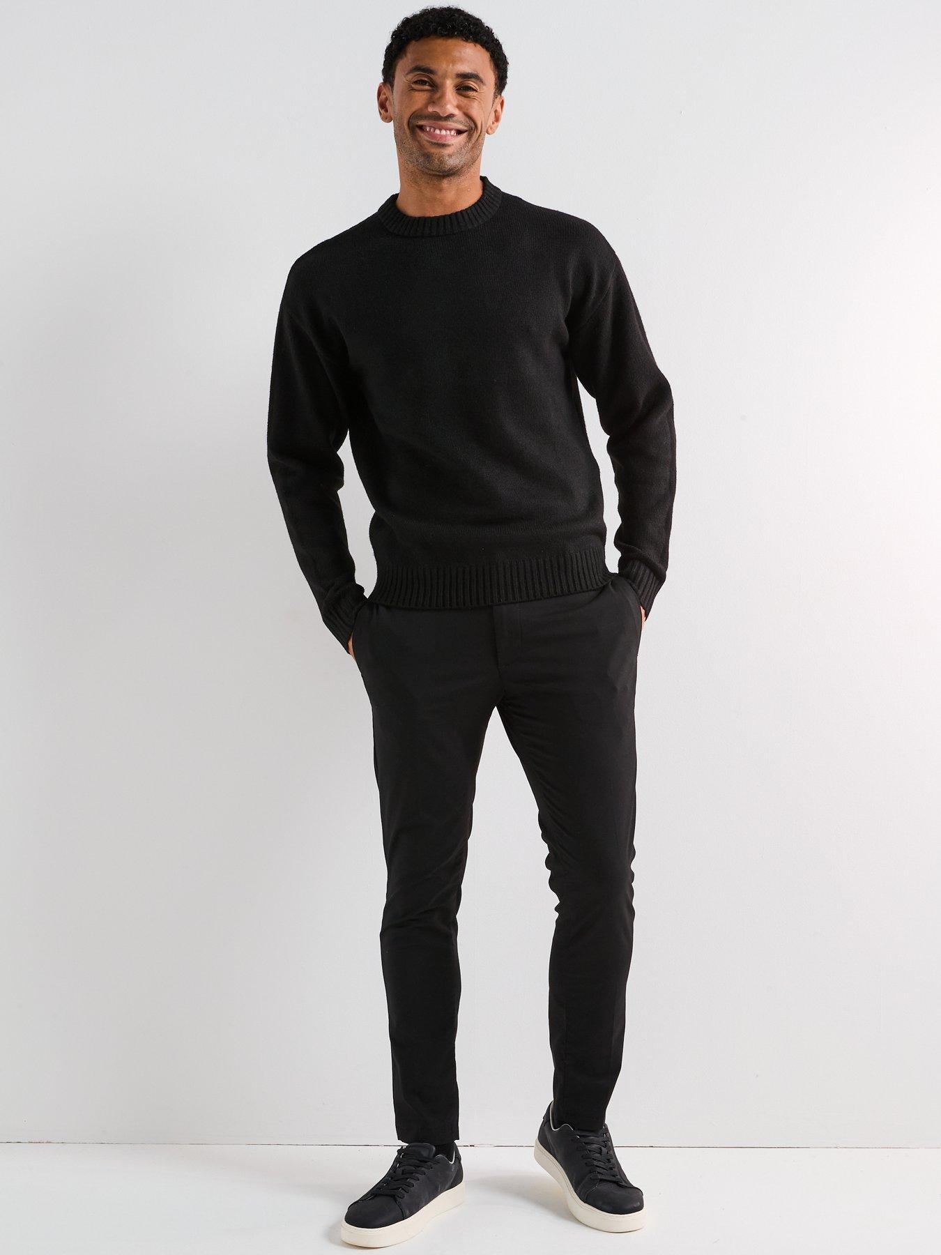 Jack & Jones Pull Homme Essentiel Coton Col Rond Top Tricoté Texturé Pull