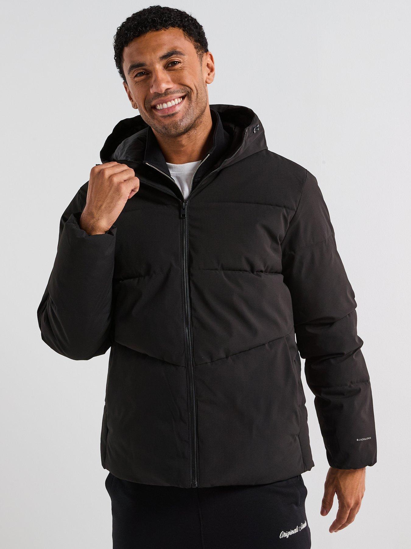 Jack & Jones Mid Length Padded Jacket - Black