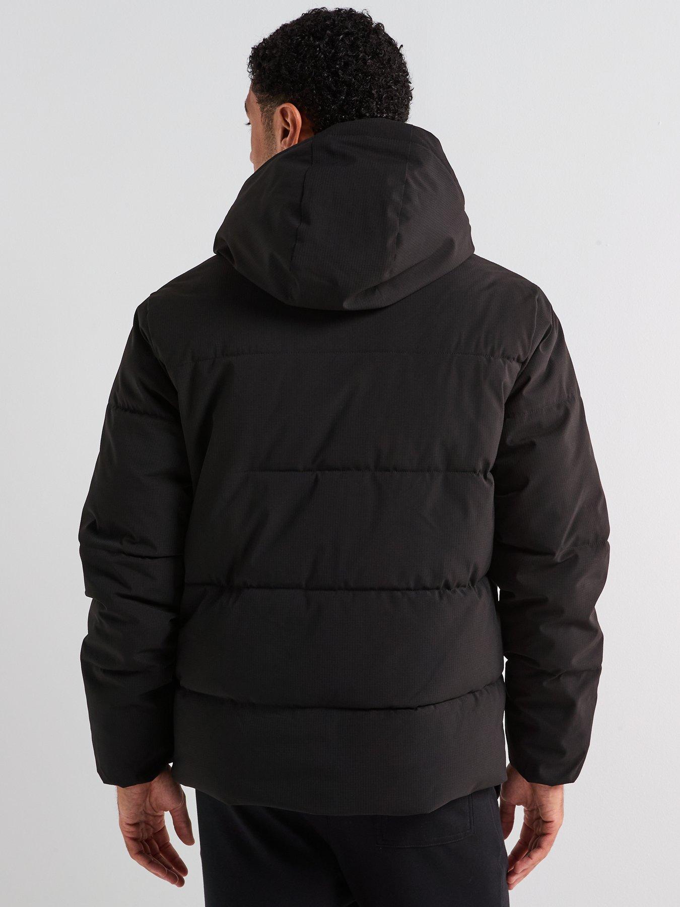 Image 2 of 6 of Jack & Jones Mid Length Padded Jacket - Black