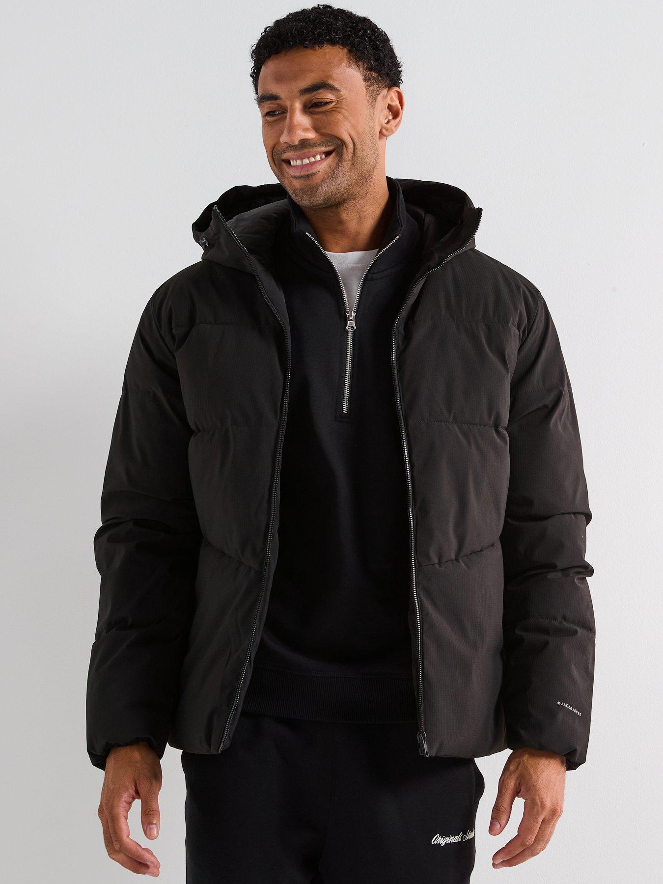 Image 5 of 6 of Jack & Jones Mid Length Padded Jacket - Black