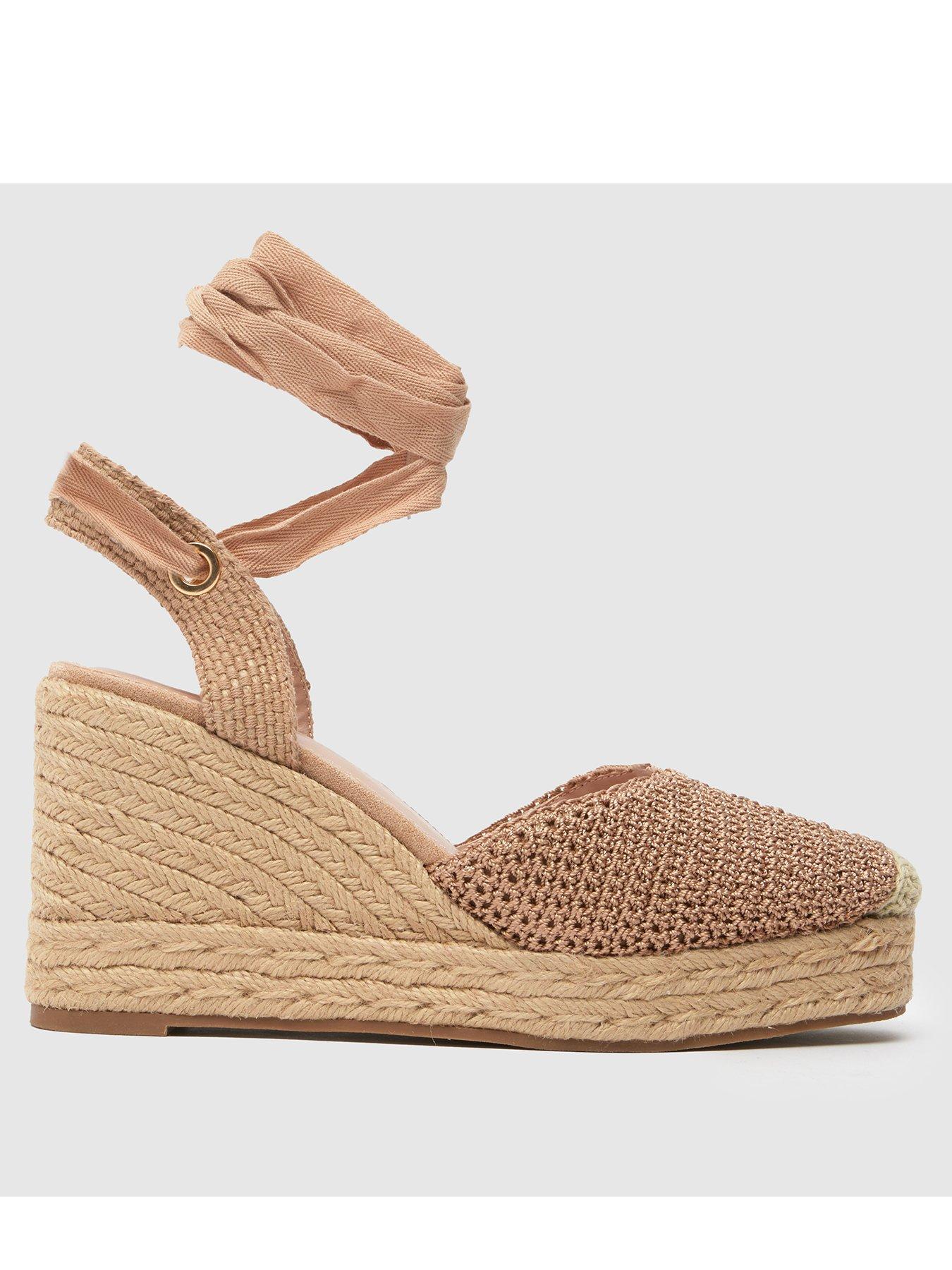 undefined Velma Tie Wedge Espadrille - Natural