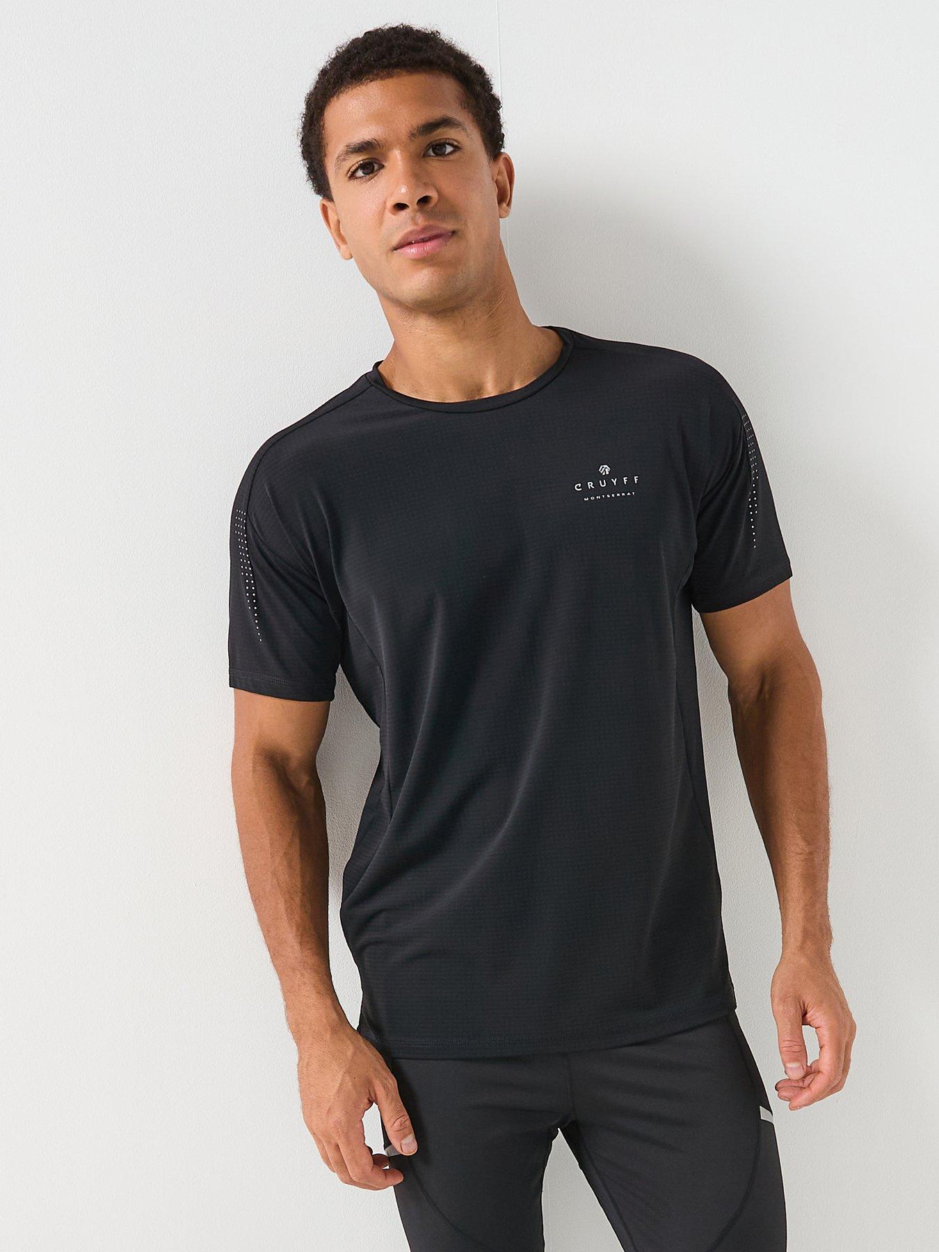 CRUYFF Essential Peak T-Shirts- Black