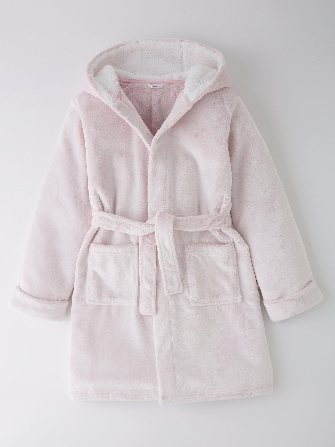 Image 1 of 4 of The Very Collection Girls Premium Robe - Pink