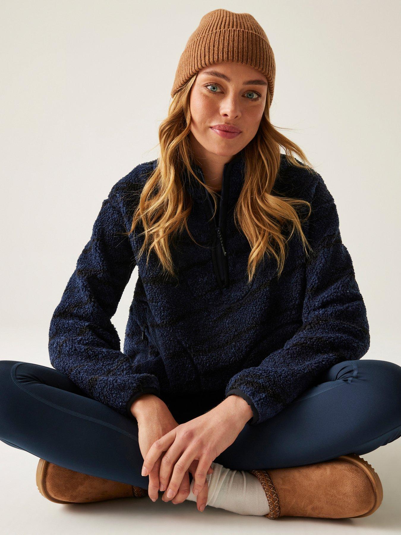 Regatta Womens Frankie Borg 1/2 Zip Fleece - Navy