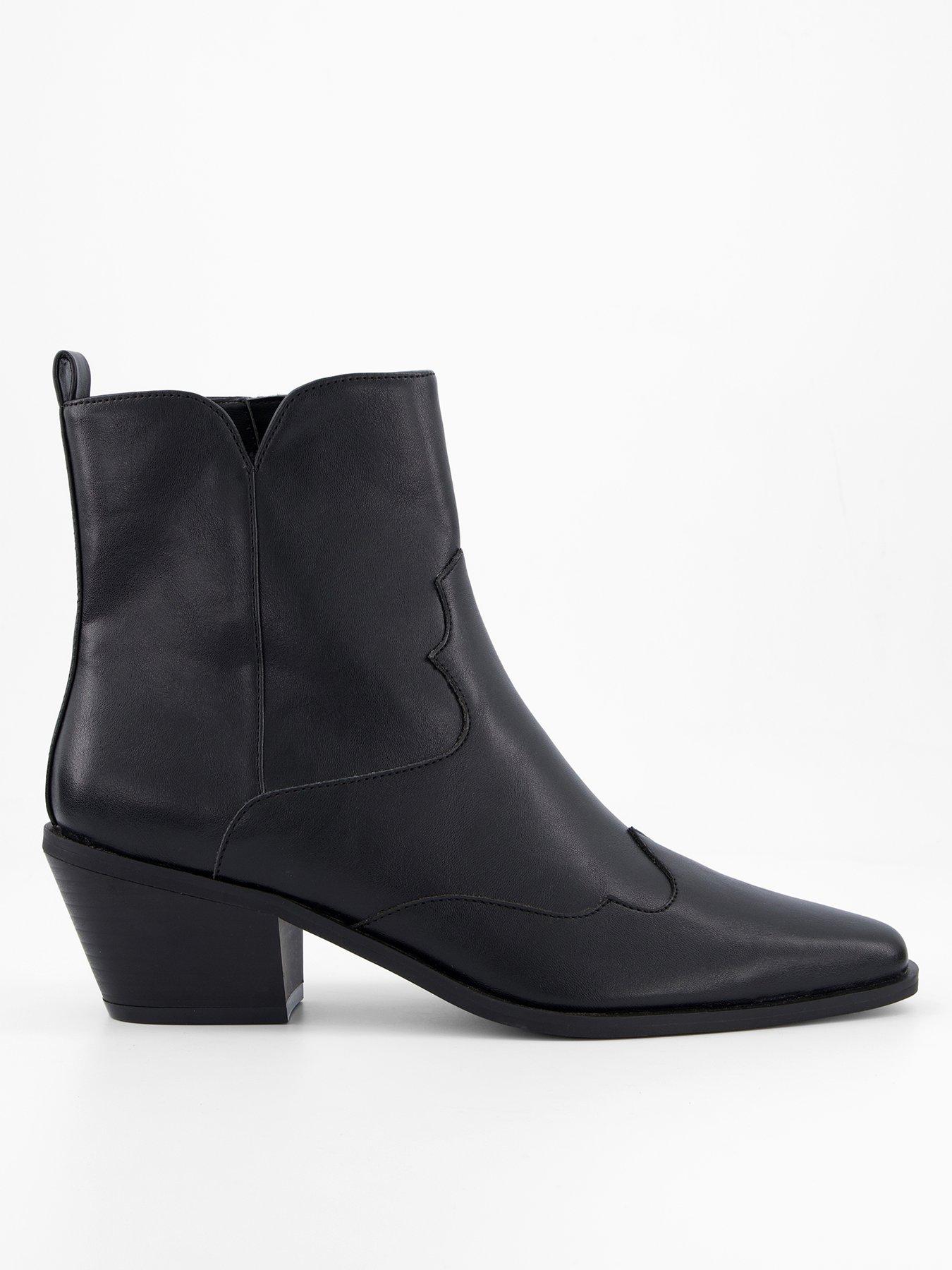 Image 2 of 7 of The Very Collection Point Western Boot&nbsp;- Black