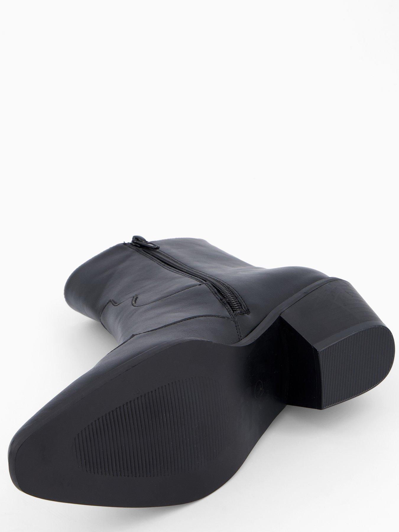 Image 5 of 7 of The Very Collection Point Western Boot&nbsp;- Black