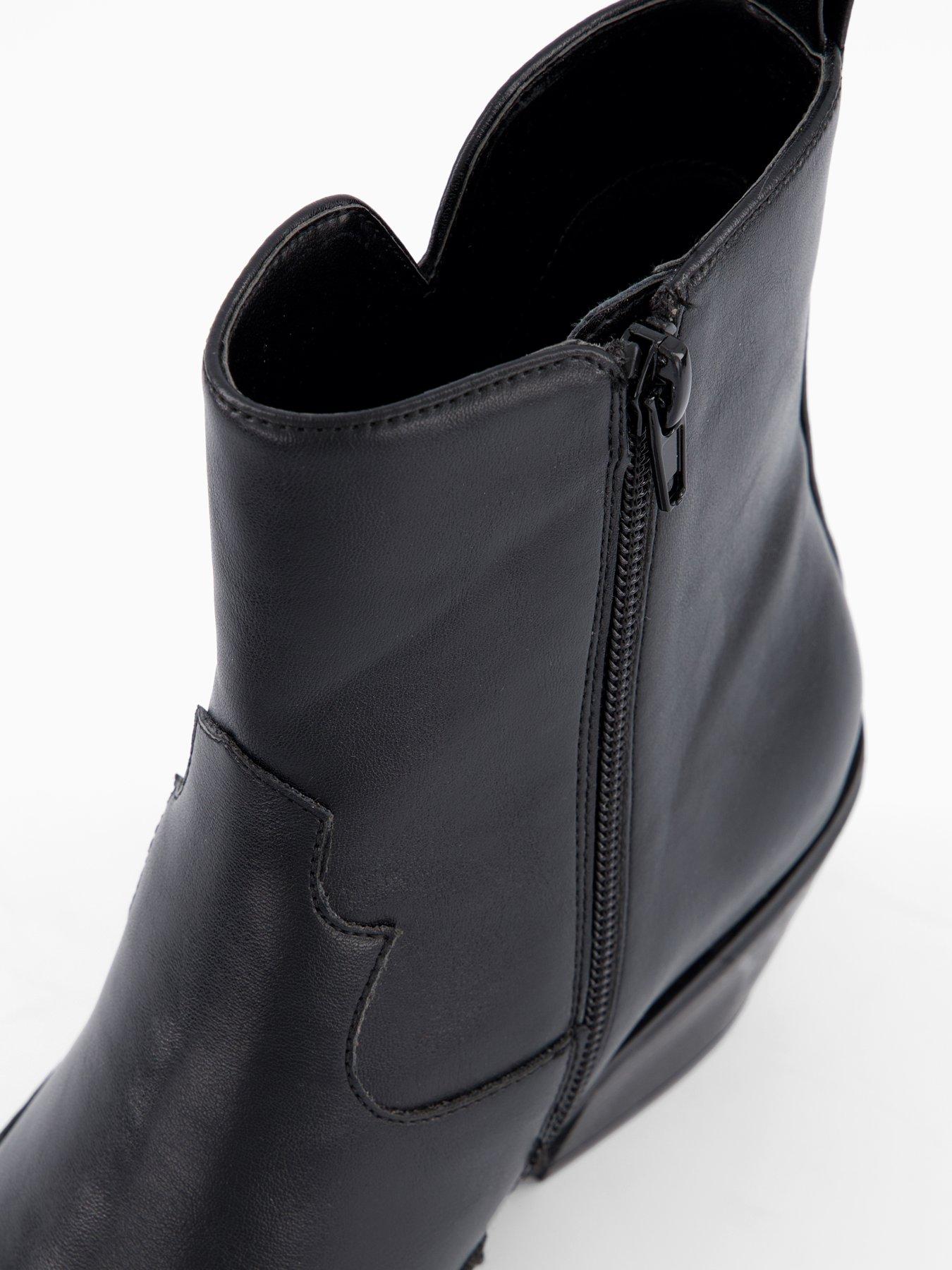 Image 6 of 7 of The Very Collection Point Western Boot&nbsp;- Black