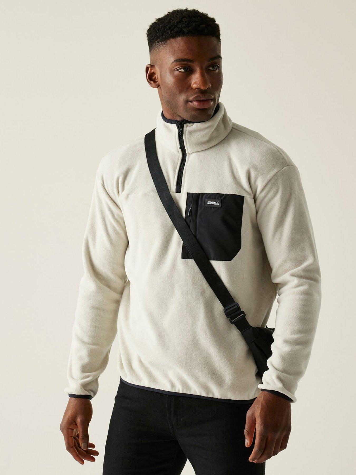 Regatta Mens Frankie 1/2 Zip Fleece, Beige, Size 2Xl, Men