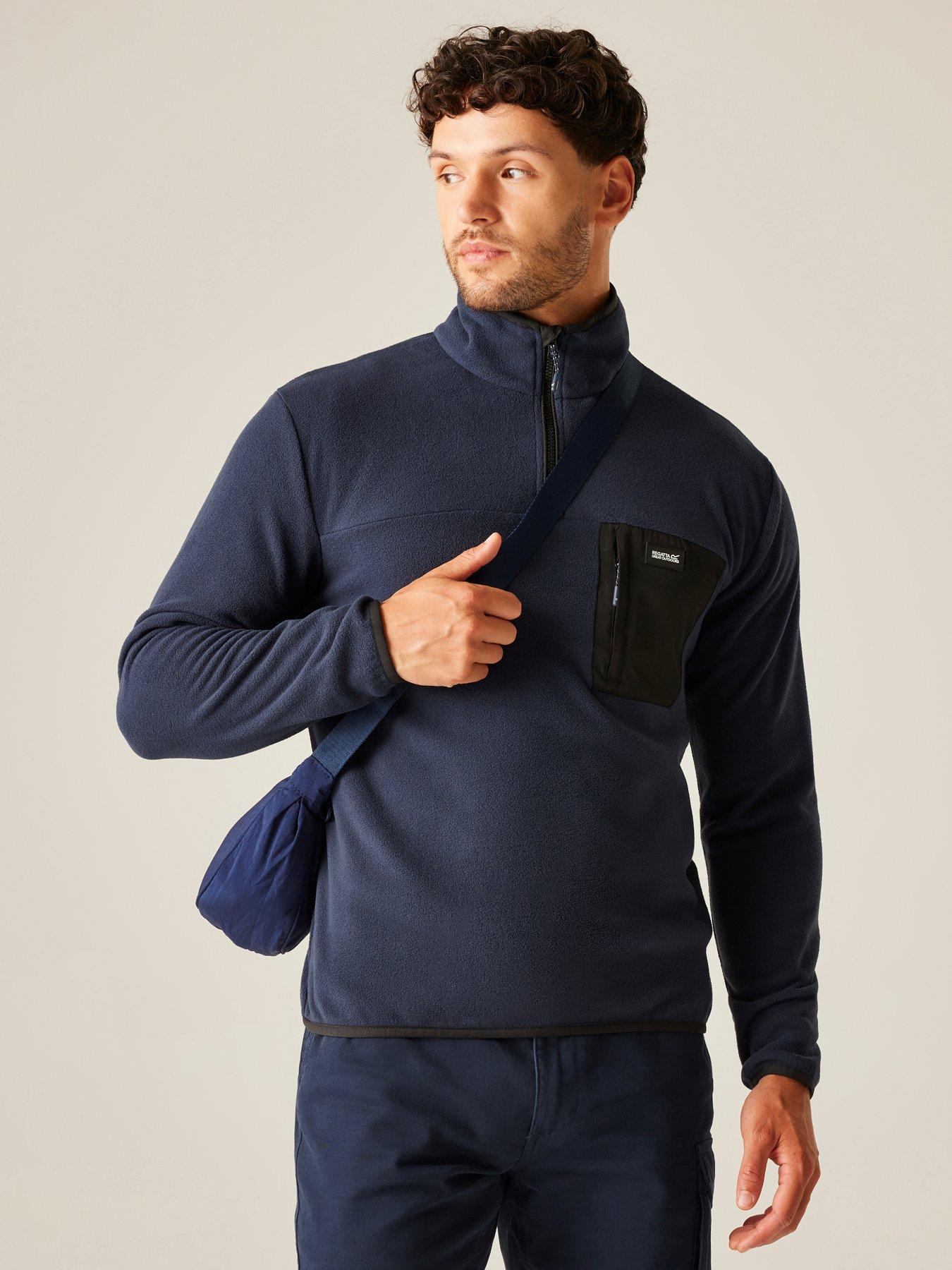 Regatta Mens Frankie 1/2 Zip Fleece, Navy, Size 2Xl, Men