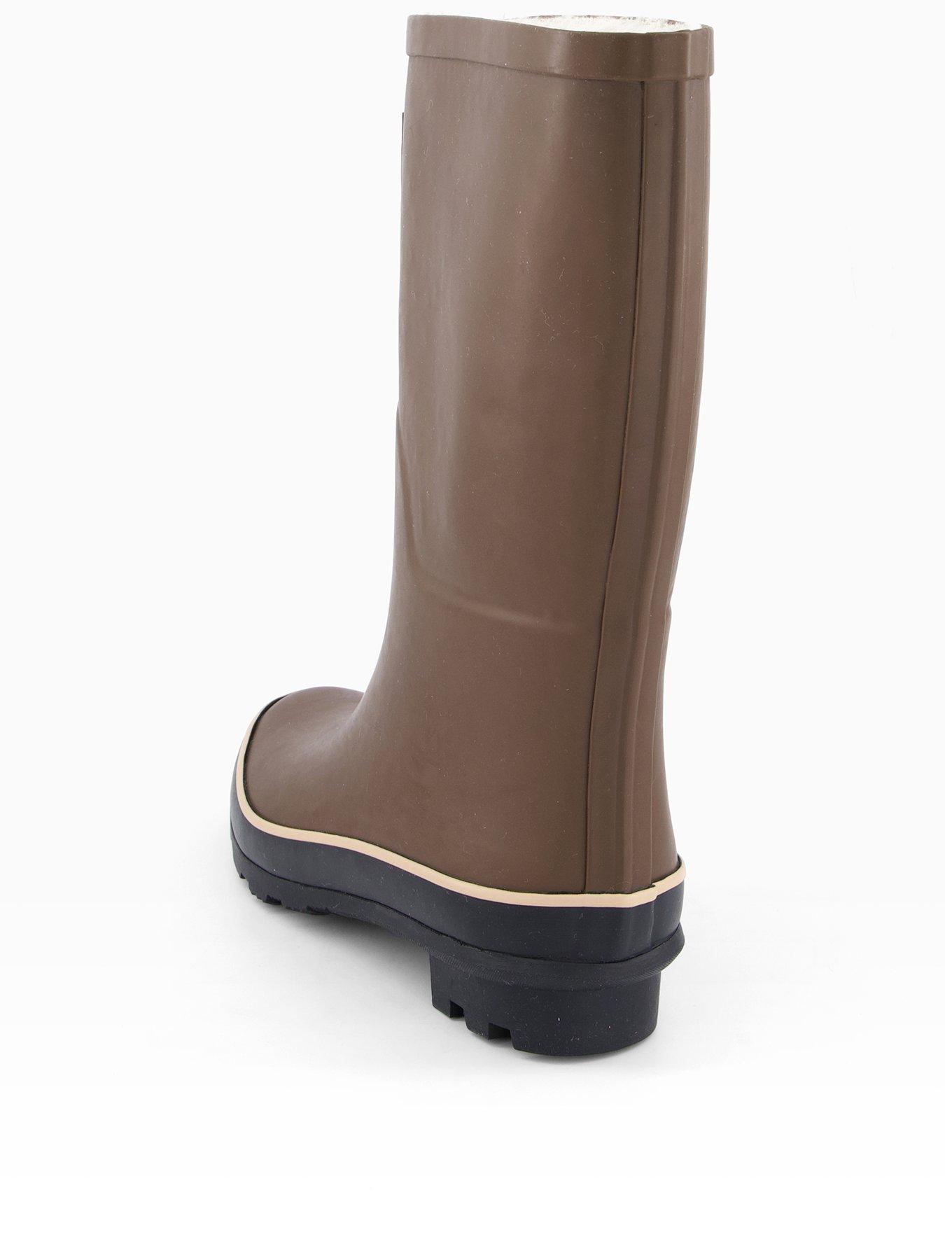Image 3 of 7 of Elle Sport Wellington Boot With Warm Lining - &nbsp;Chocolate