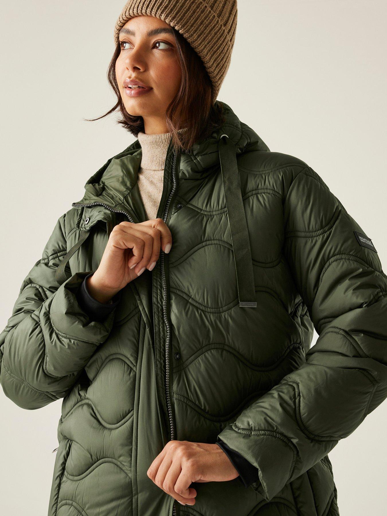 Image 3 of 6 of Regatta Womens Embrie Padded Jacket - Green