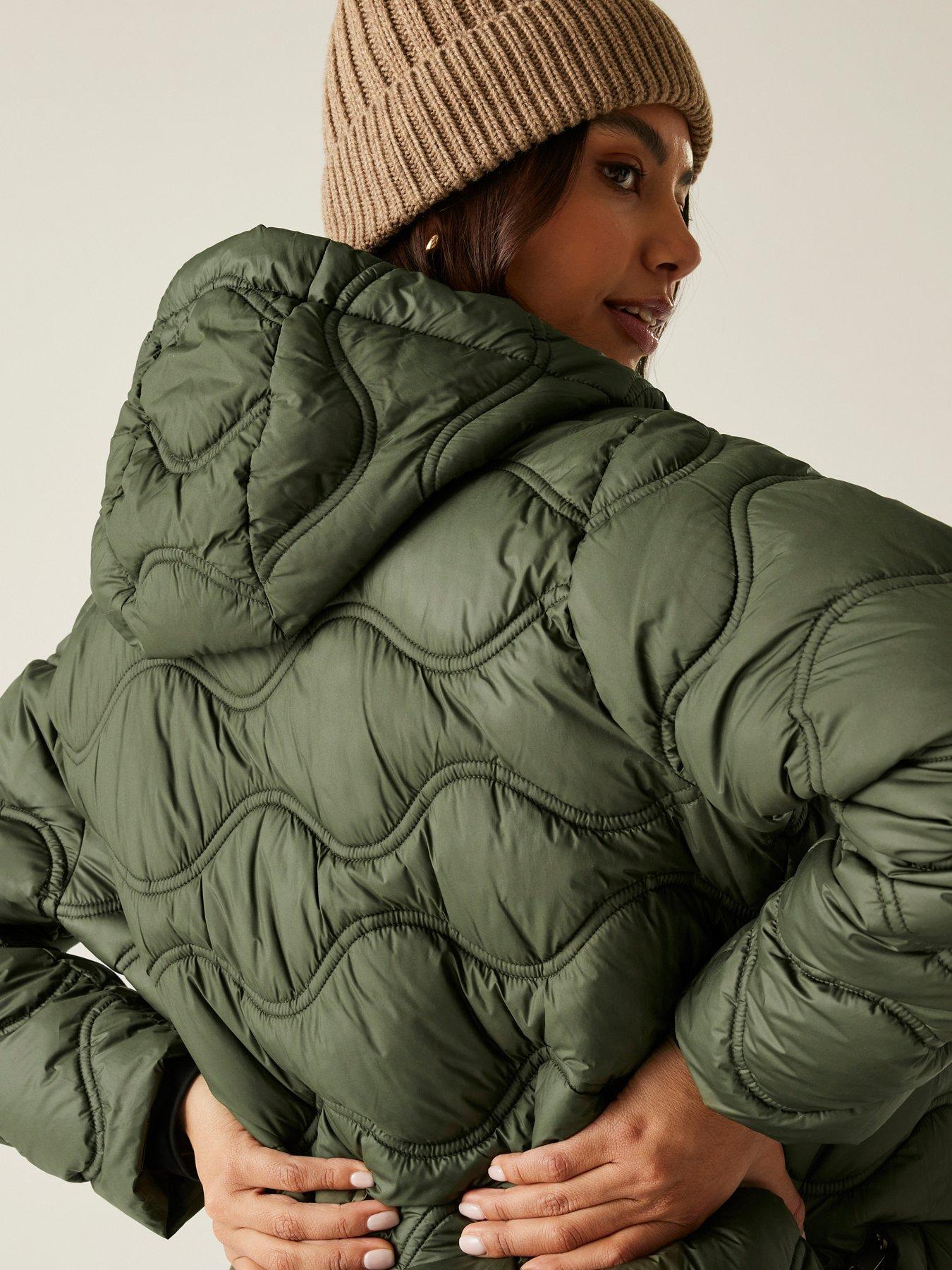 Image 4 of 6 of Regatta Womens Embrie Padded Jacket - Green