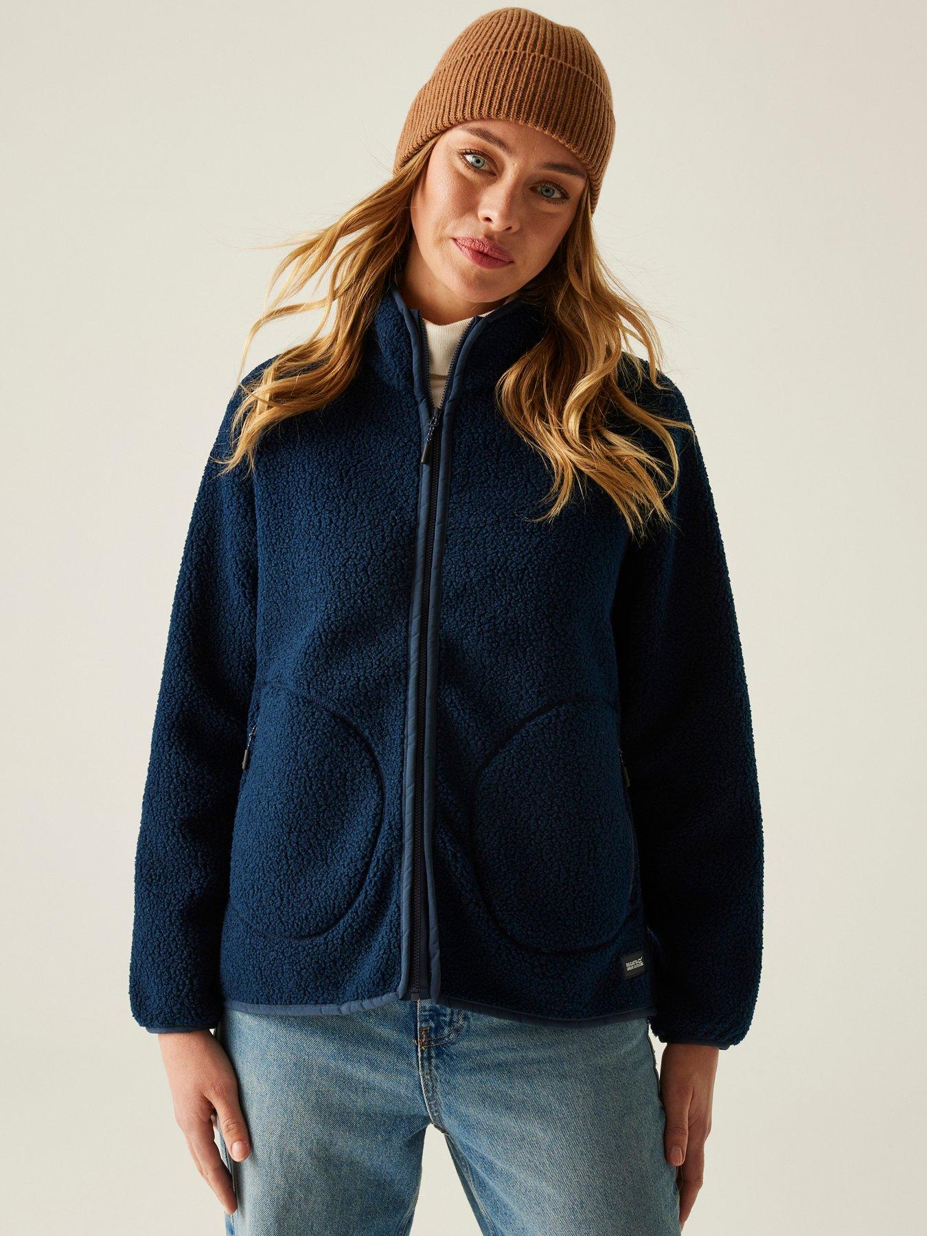 Regatta Womens Frankie Borg Full Zip Fleece - Navy