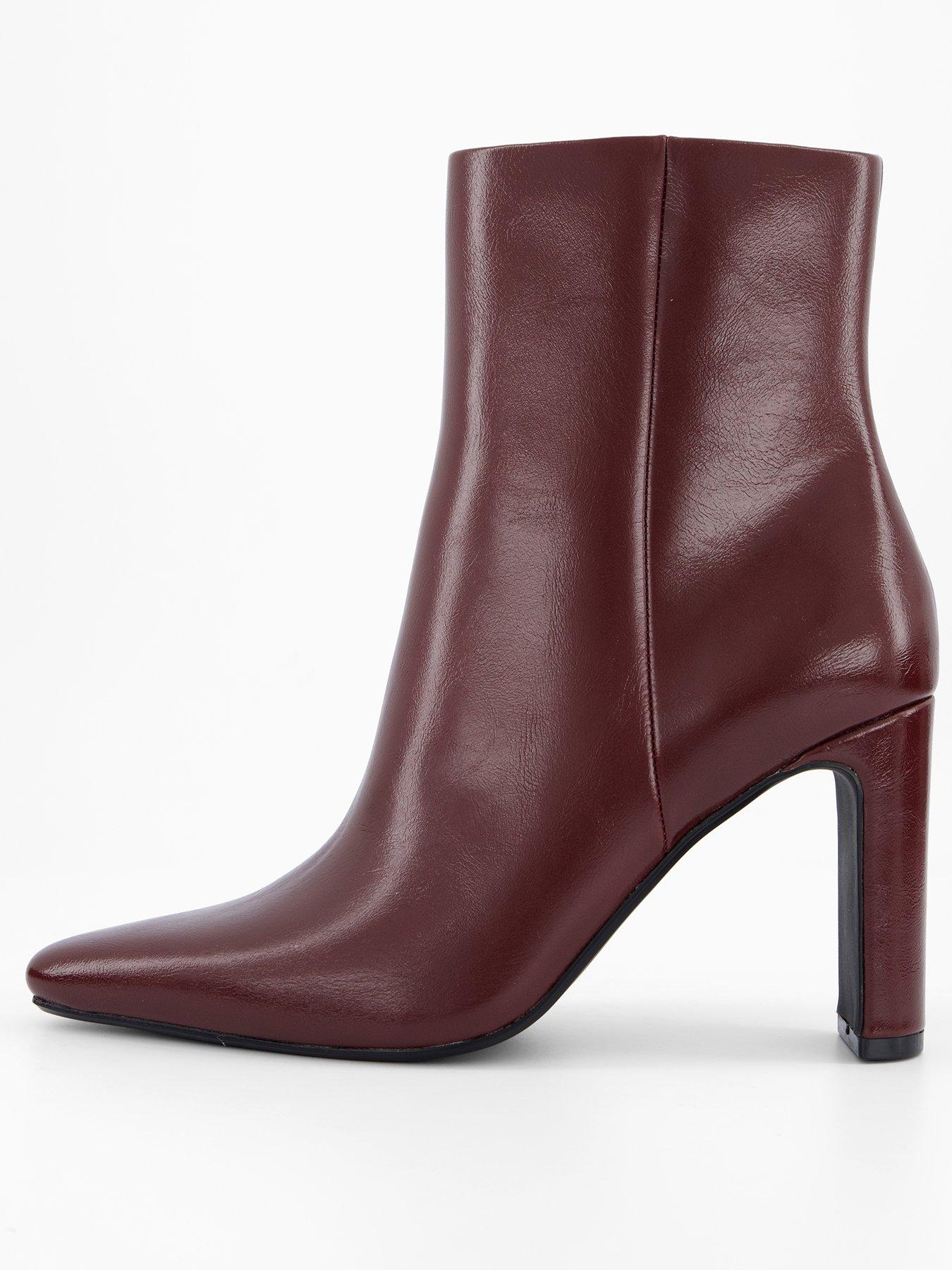 Image 2 of 6 of The Very Collection Heeled Boot - Burgundy
