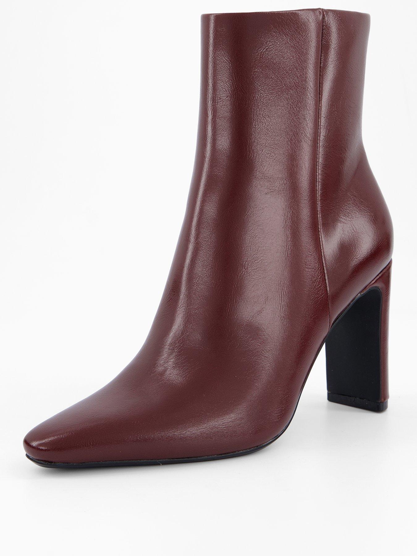 Image 3 of 6 of The Very Collection Heeled Boot - Burgundy