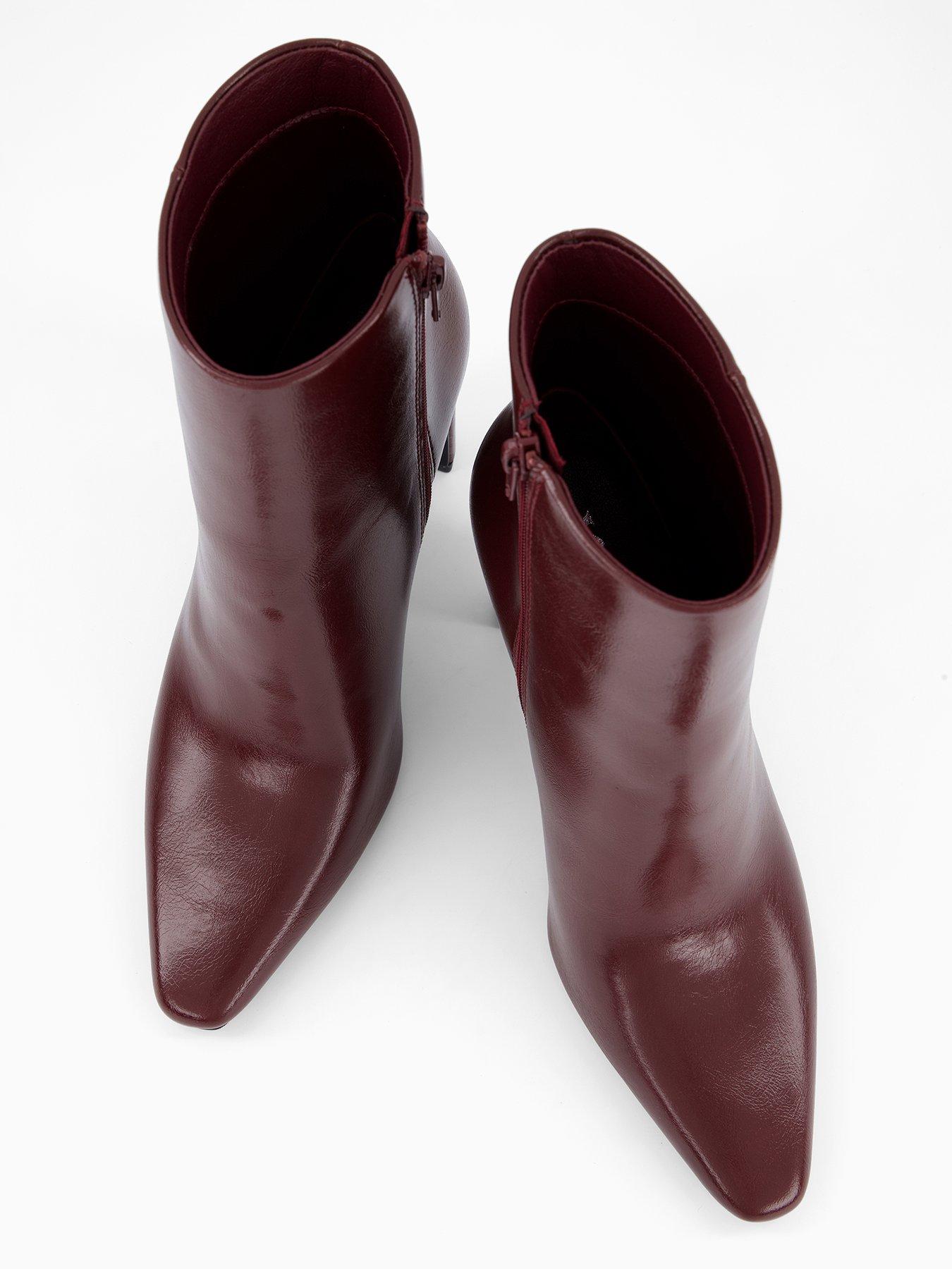 Image 4 of 6 of The Very Collection Heeled Boot - Burgundy
