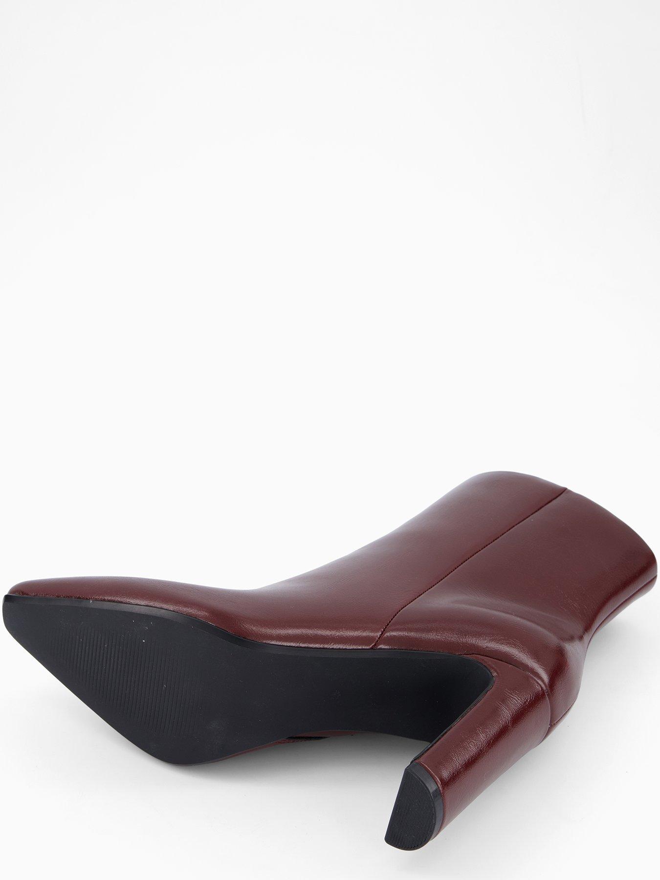 Image 5 of 6 of The Very Collection Heeled Boot - Burgundy