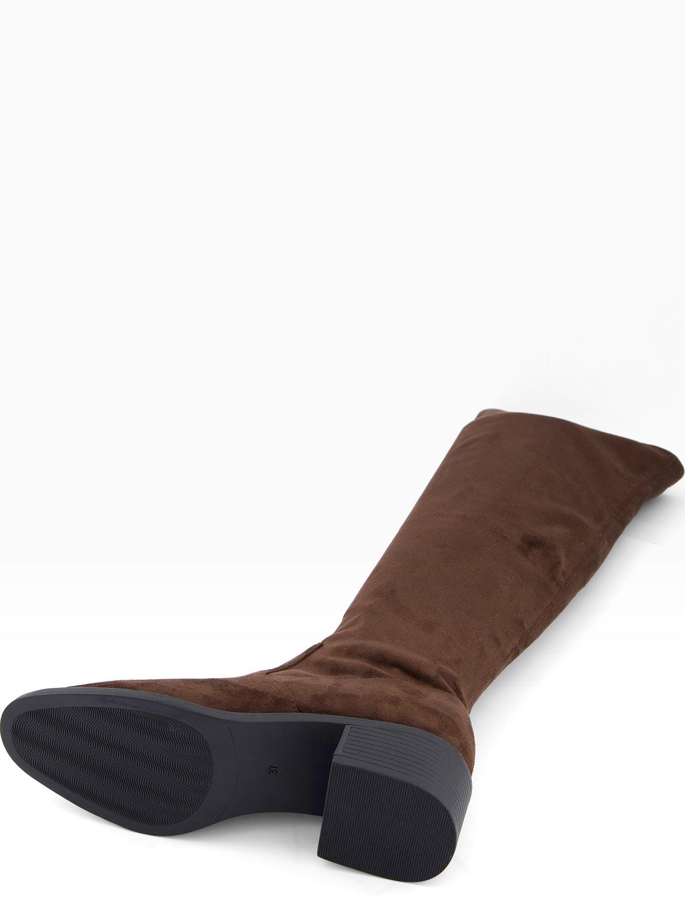 Image 5 of 6 of The Very Collection Wide Fit&nbsp;Over Knee Boot - Brown