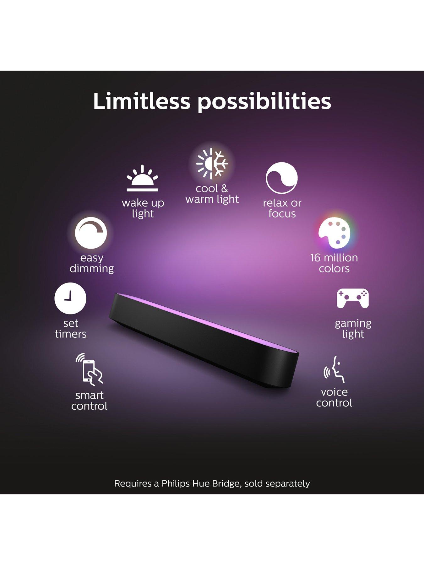 Philips Hue Sync Box Gen 2 with Play Bar 2 Pack | Very