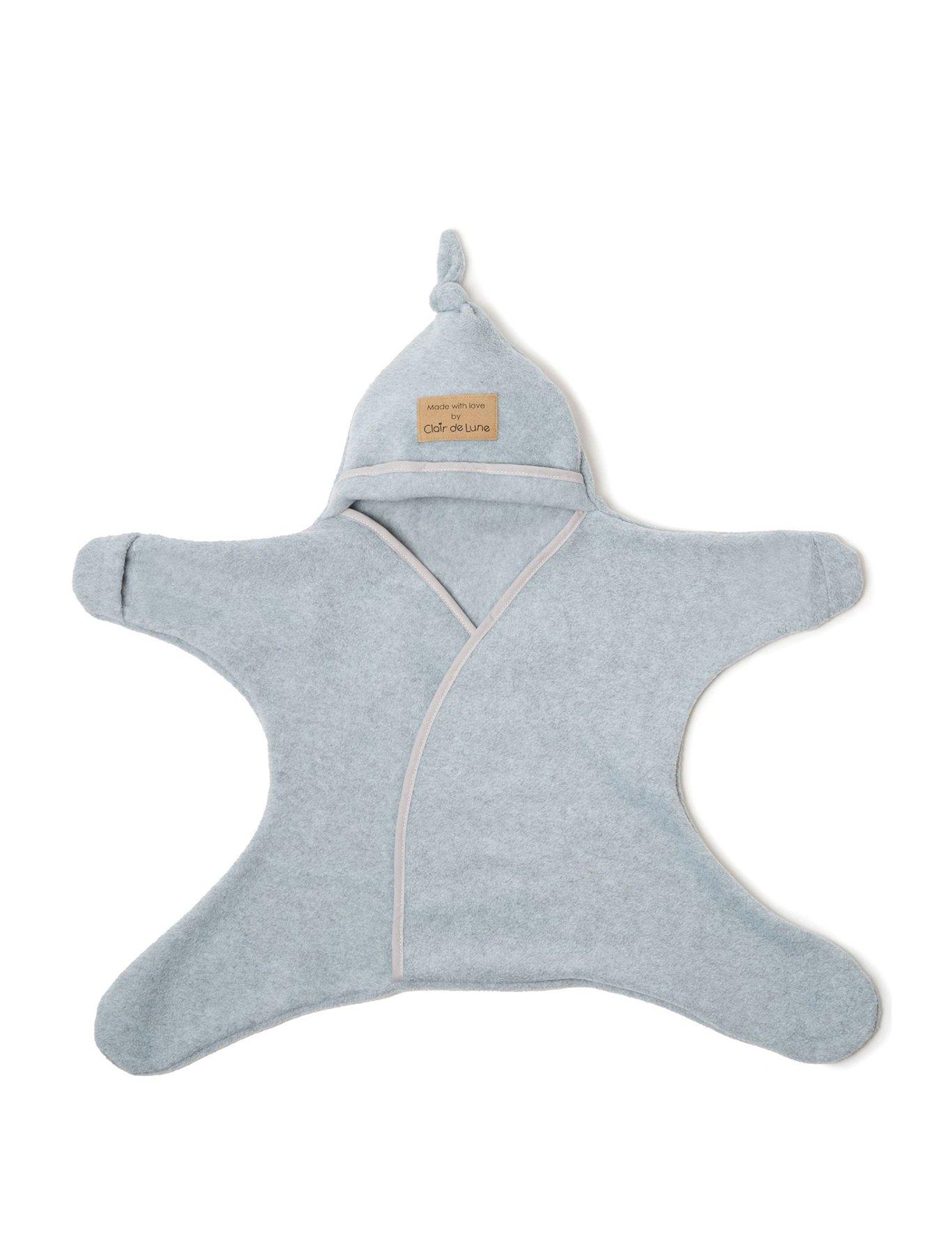 Clair De Lune Star Fleece Wrap 0-6 Months - Grey