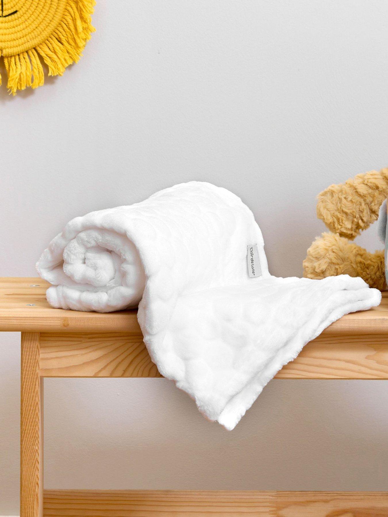 Clair De Lune Marshmallow Blanket - White