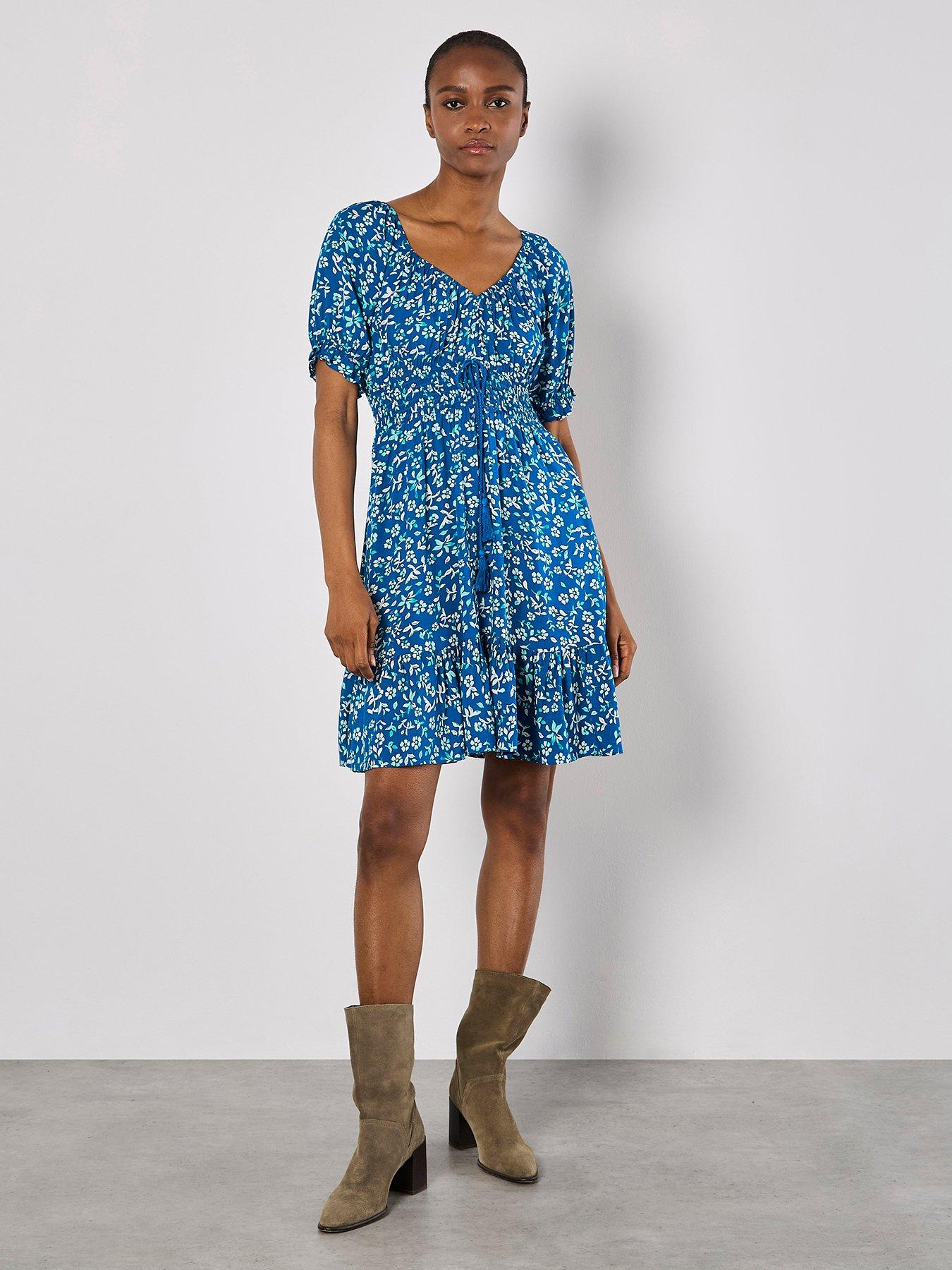 undefined Sarasa Mallow Flower Bardot Dress