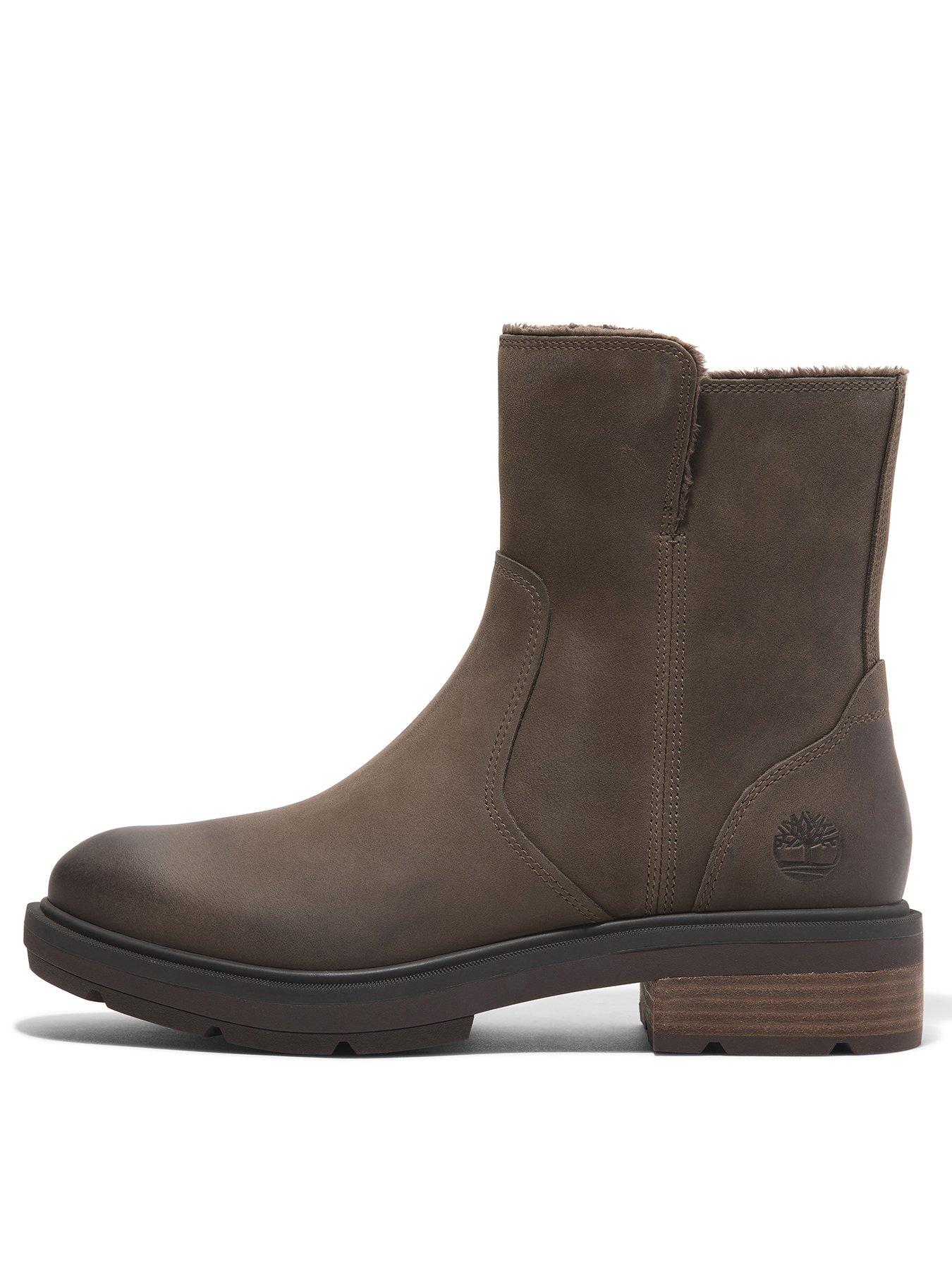 Timberland Brimfield Warm Lined Ankle Boot - Medium Brown Full Grain