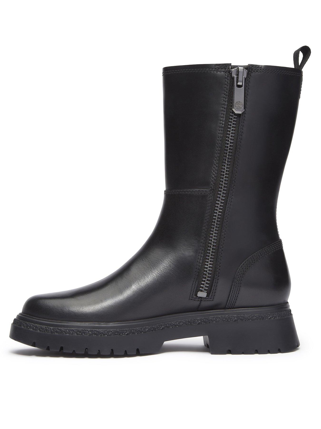 Timberland Cambria Valley Calf Zip Up Leather Boot - Black