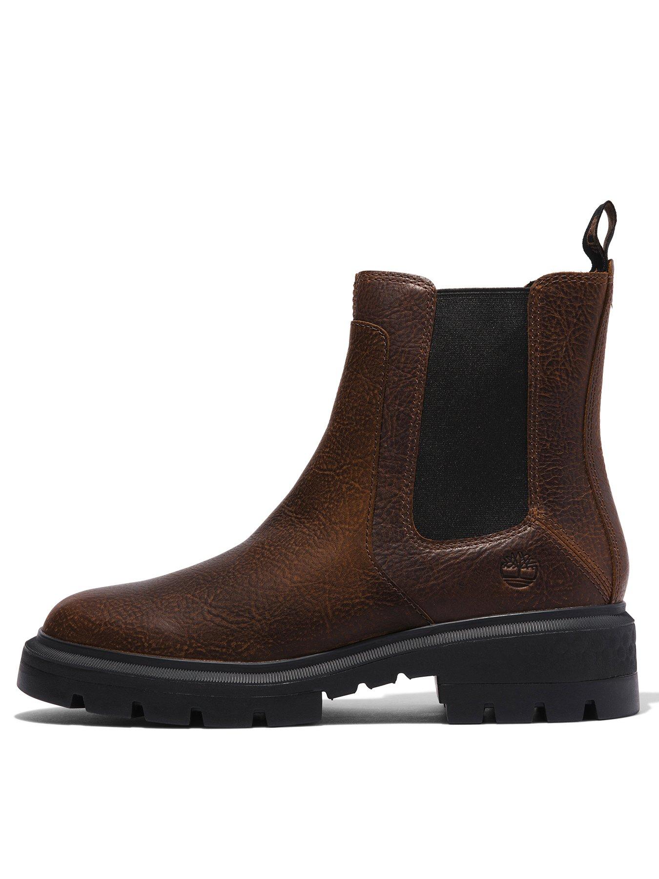 Timberland Cortina Valley Mid Chelsea Boot - Dark Brown