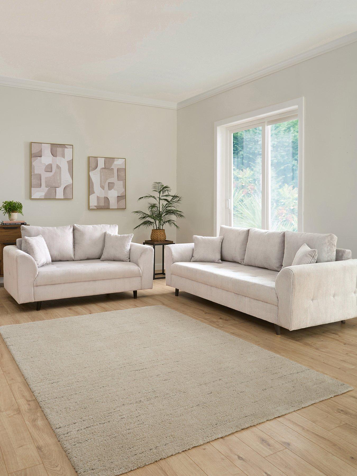 undefined Rune Cord 3 + 2 Seater Sofa
