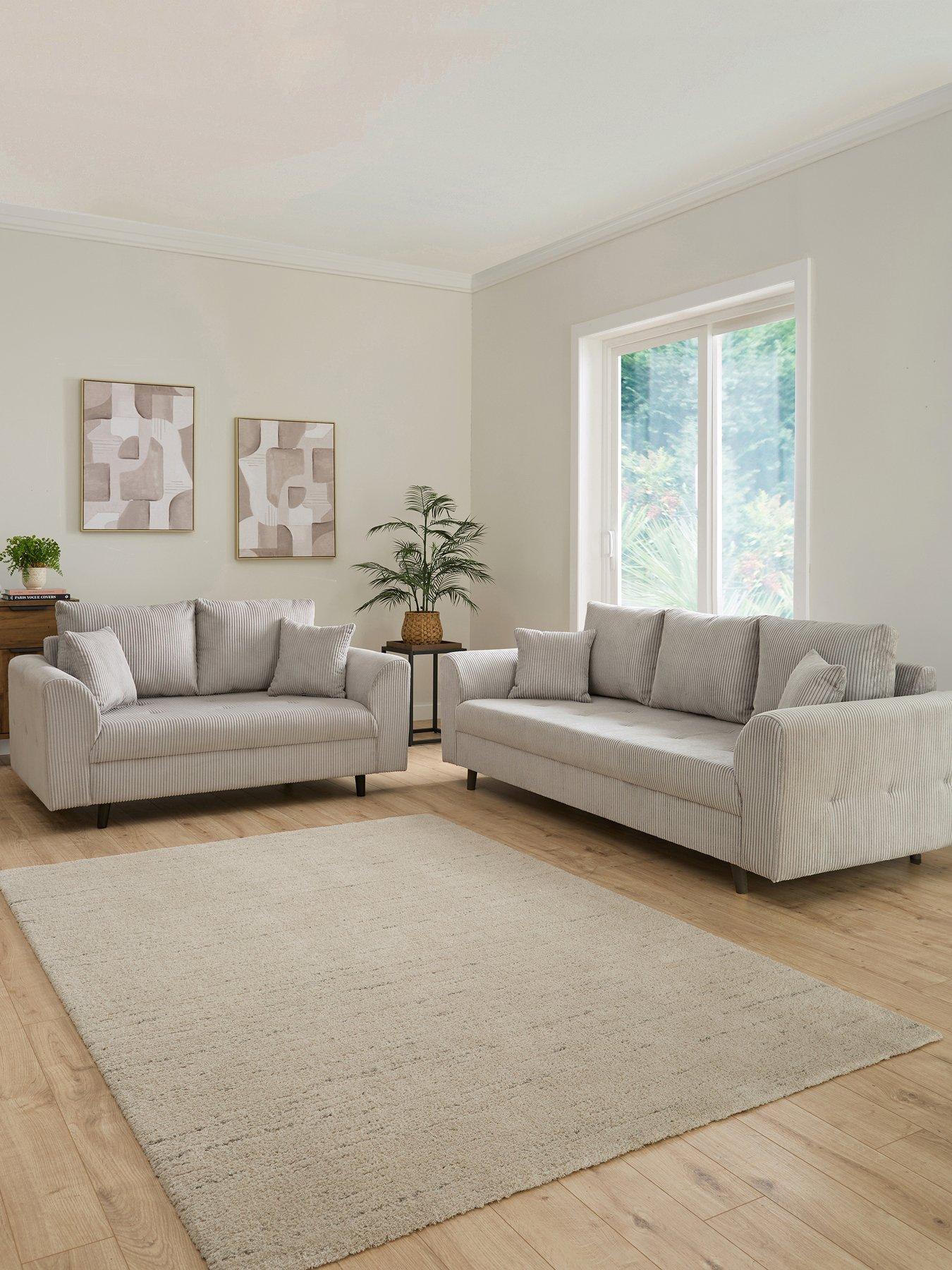 undefined Rune Cord 3 + 2 Seater Sofa