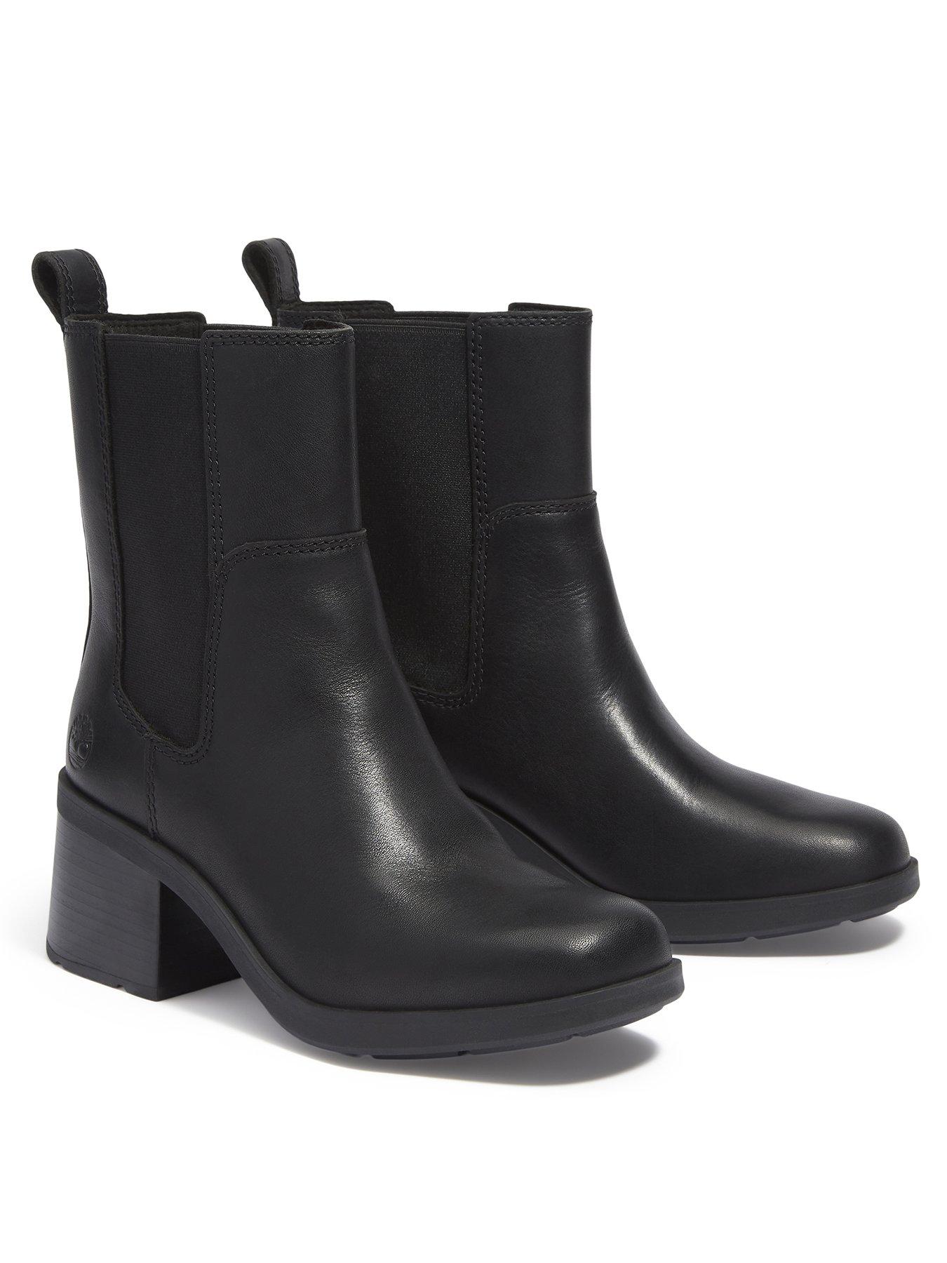 Image 2 of 7 of Timberland Bellevaux Mid Chelsea Boot - Black Full Grain