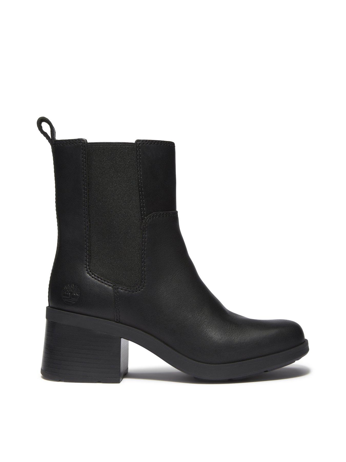 Image 7 of 7 of Timberland Bellevaux Mid Chelsea Boot - Black Full Grain