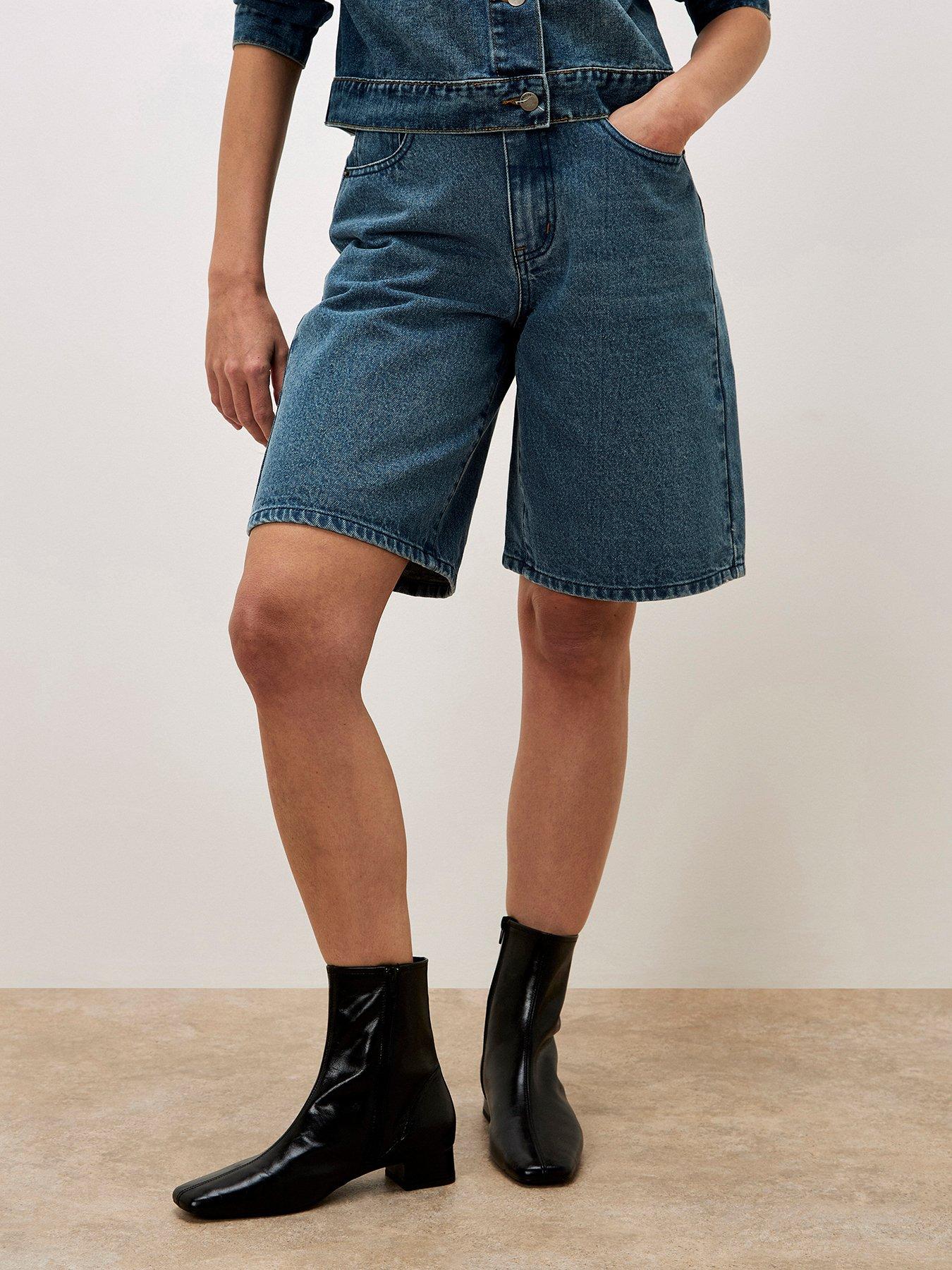 undefined Lune Bermuda Denim Shorts