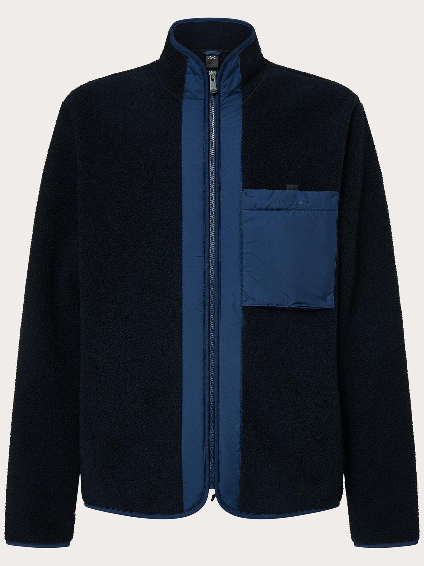Image 1 of 3 of Oakley Mens Off-Slope Mountain Fire Sherpa Fleece - Blue