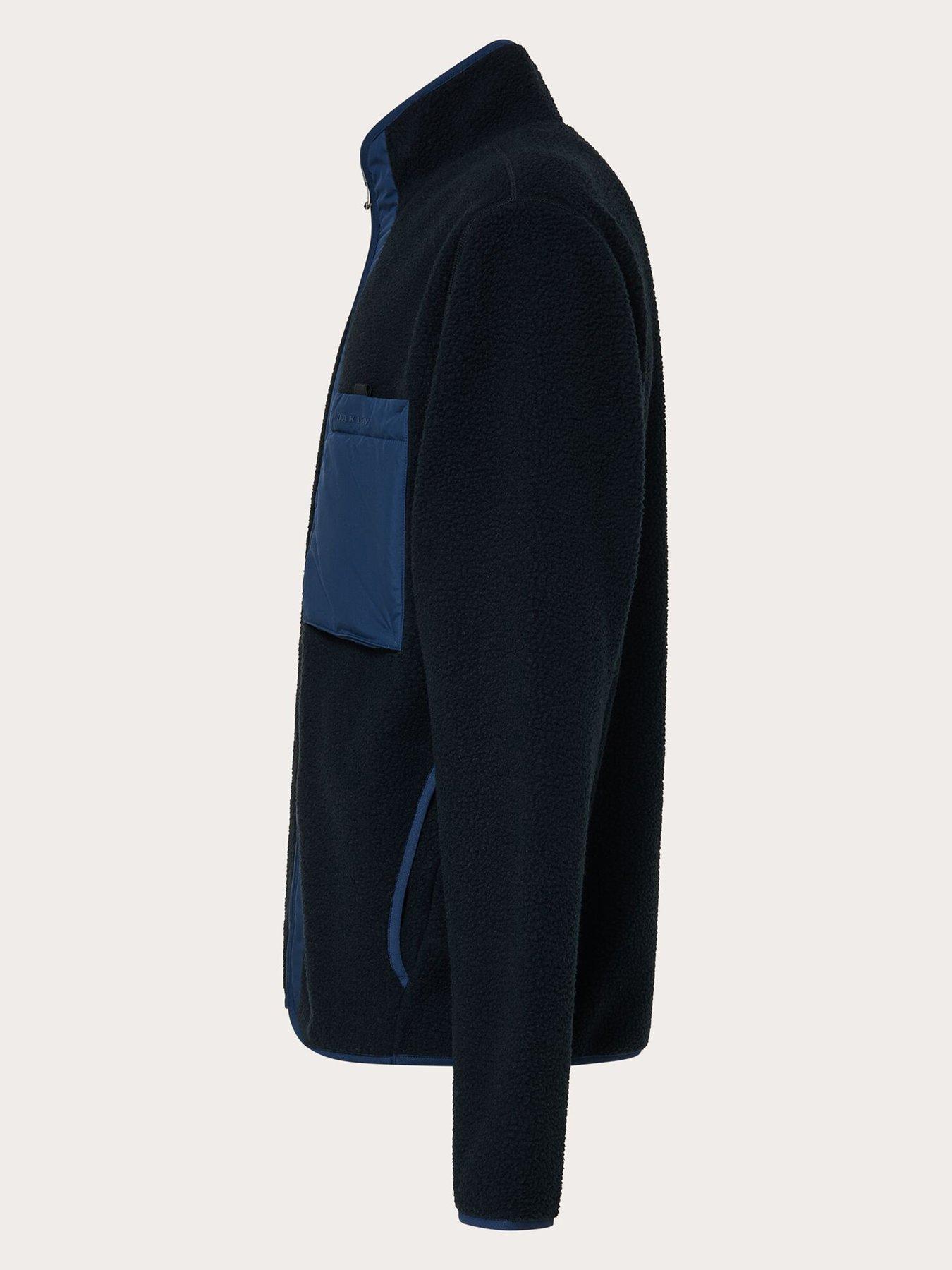 Image 3 of 3 of Oakley Mens Off-Slope Mountain Fire Sherpa Fleece - Blue