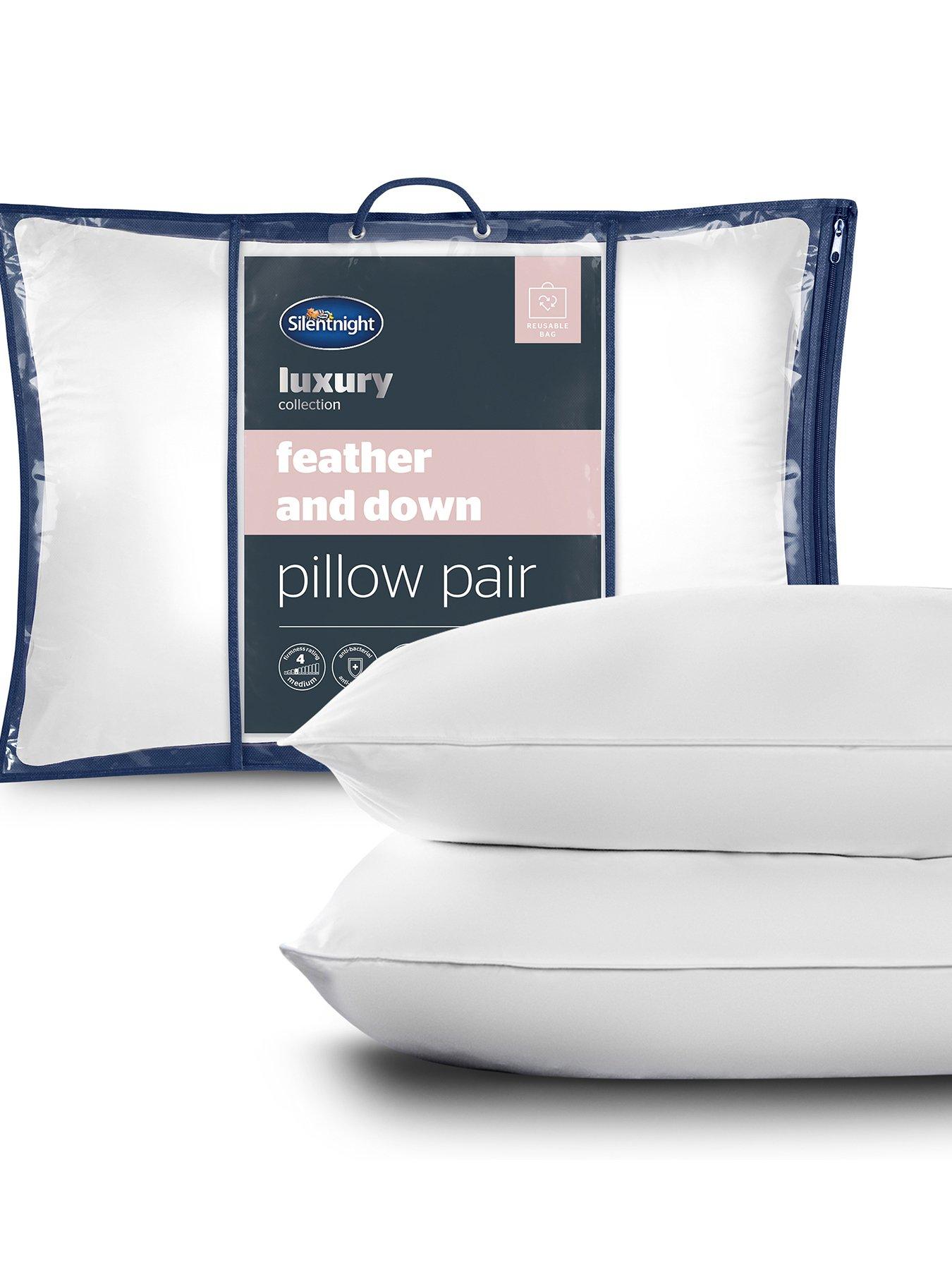 Silentnight Feather  &  Down Anti Bacterial Pillow - 2 Pack