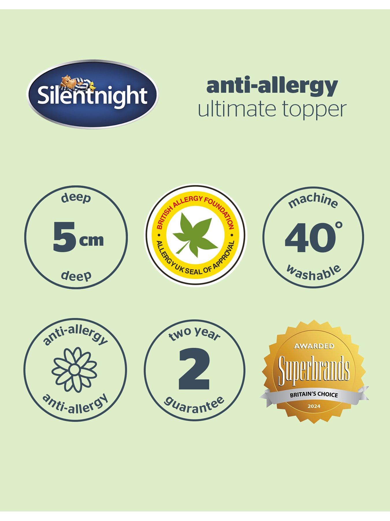 Image 7 of 7 of Silentnight Anti Allergy Ultimate 5cm Mattress Topper