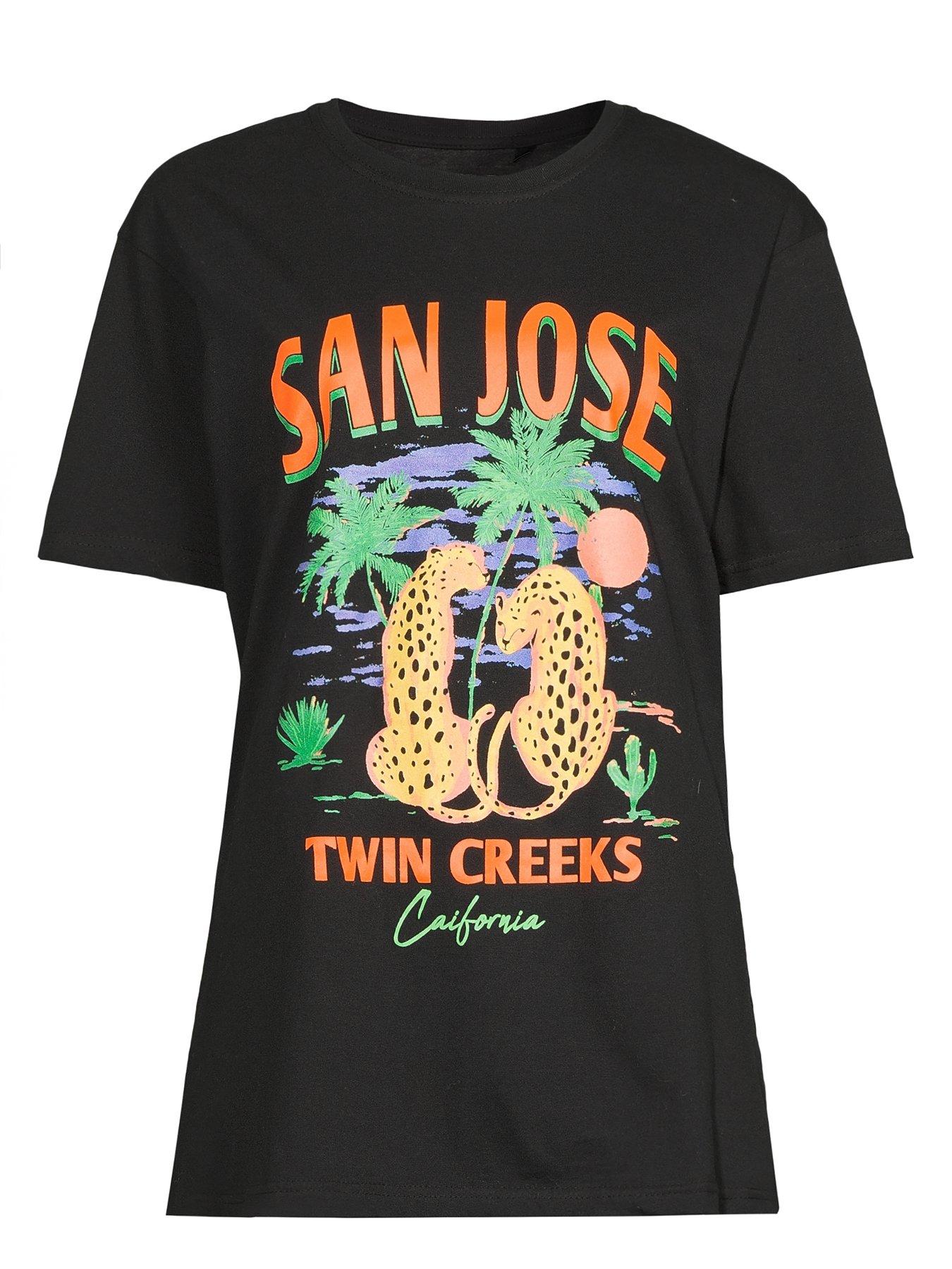 Image 7 of 7 of V by Very San Jose Oversized Graphic Tee